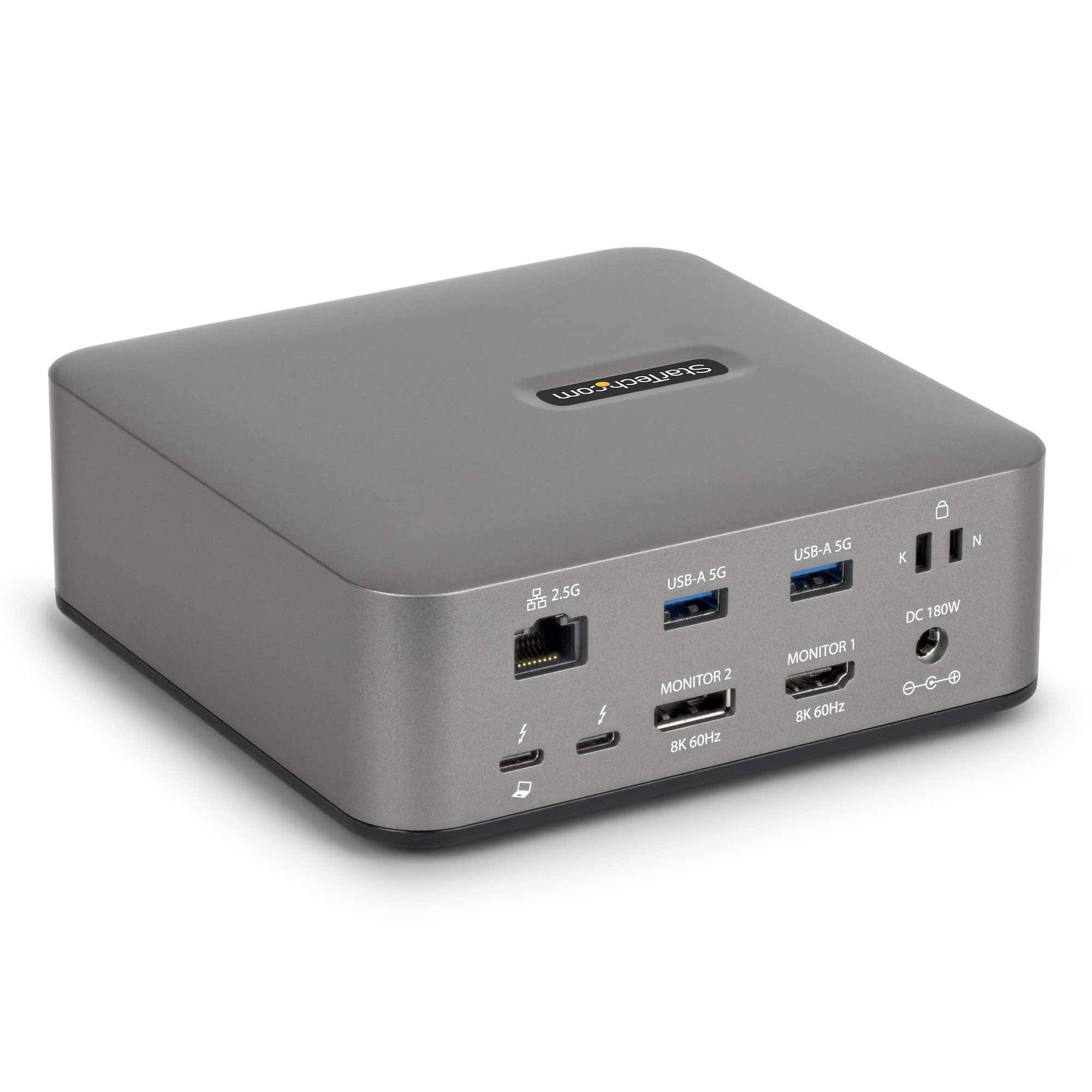 StarTech.com 215UE-TB5USB4DOCK laptop dock & poortreplicator Bedraad Thunderbolt 5 Grijs (215UE-TB5USB4DOCK) thumbnail