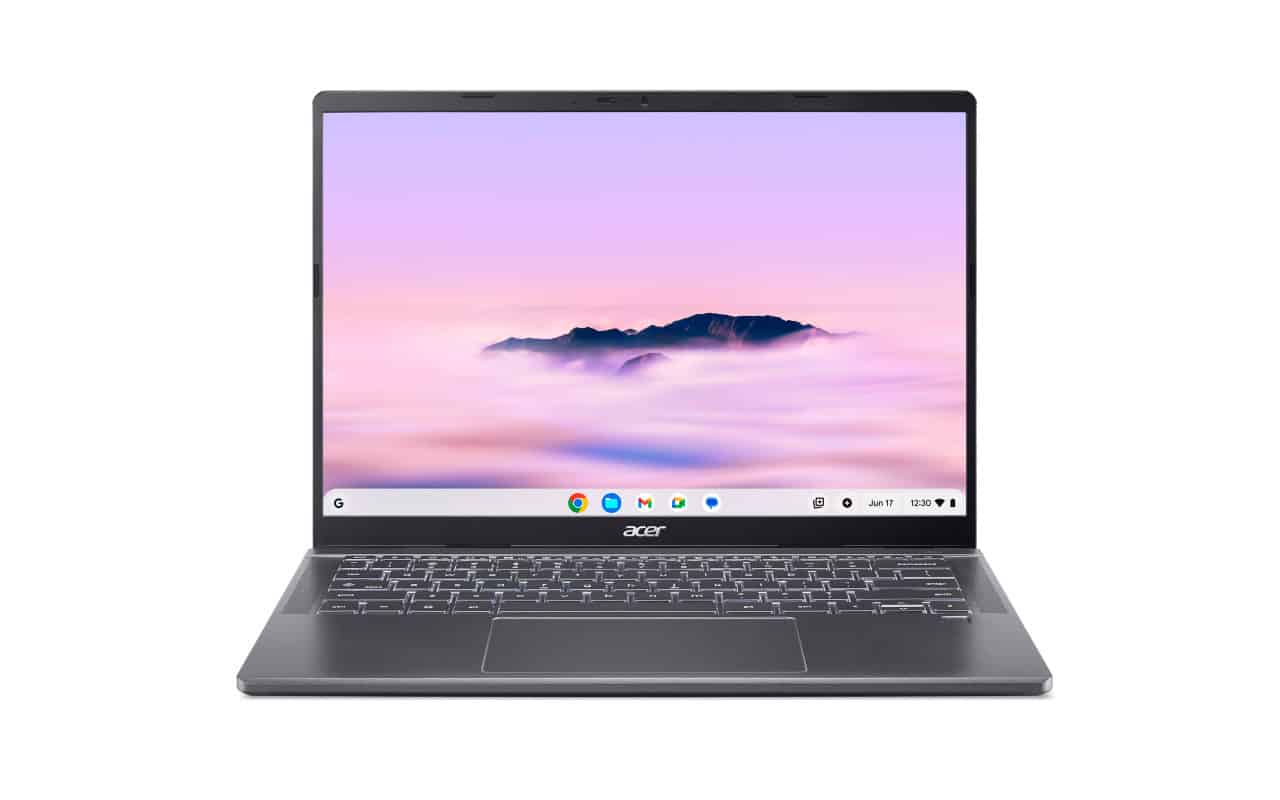 Acer Chromebook CBE794-1T-56TX Intel Core Ultra 5 125U 35,6 cm (14") Touchscreen WUXGA 16 GB LPDDR5x-SDRAM 256 GB SSD Wi-Fi 7 (802.11be) ChromeOS US International Grijs (NX.JF3EH.002) thumbnail