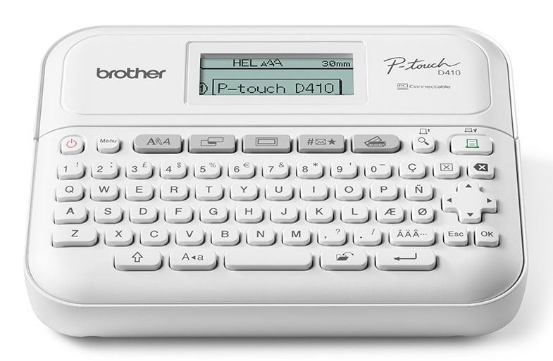 Brother PT-D410VP labelprinter ZINK (Zero-Ink) 180 x 180 DPI Bedraad TZe QWERTY (PTD410VPYJ1) thumbnail