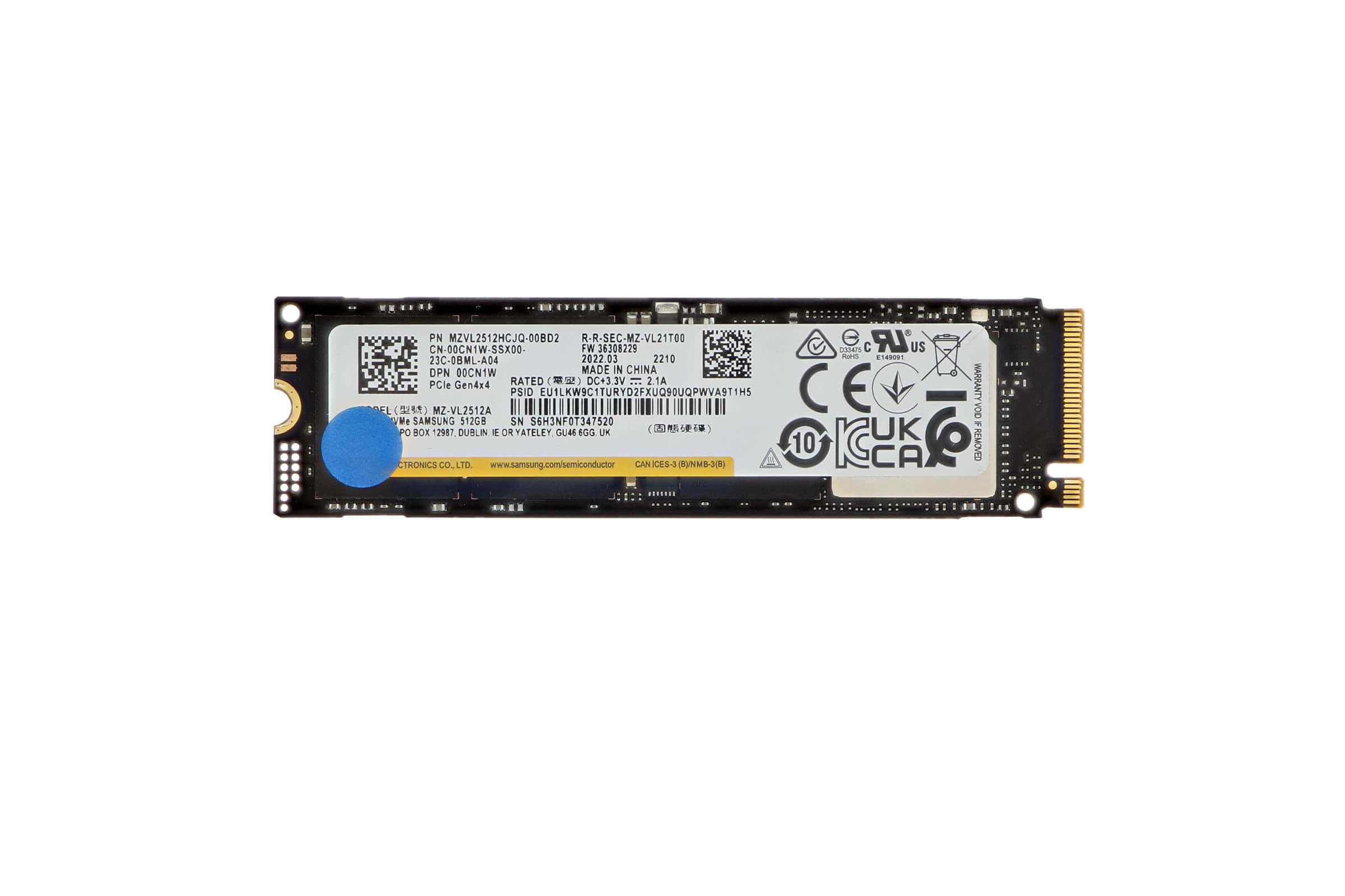 Dell 512GB M.2 2280 NVMe SSD (0CN1W-RFB) thumbnail