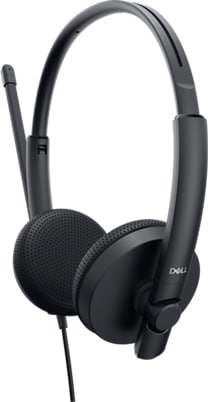 DELL WH1022 Headset Bedraad Hoofdband Oproepen/muziek USB Type-A Zwart (520-AAVO) thumbnail