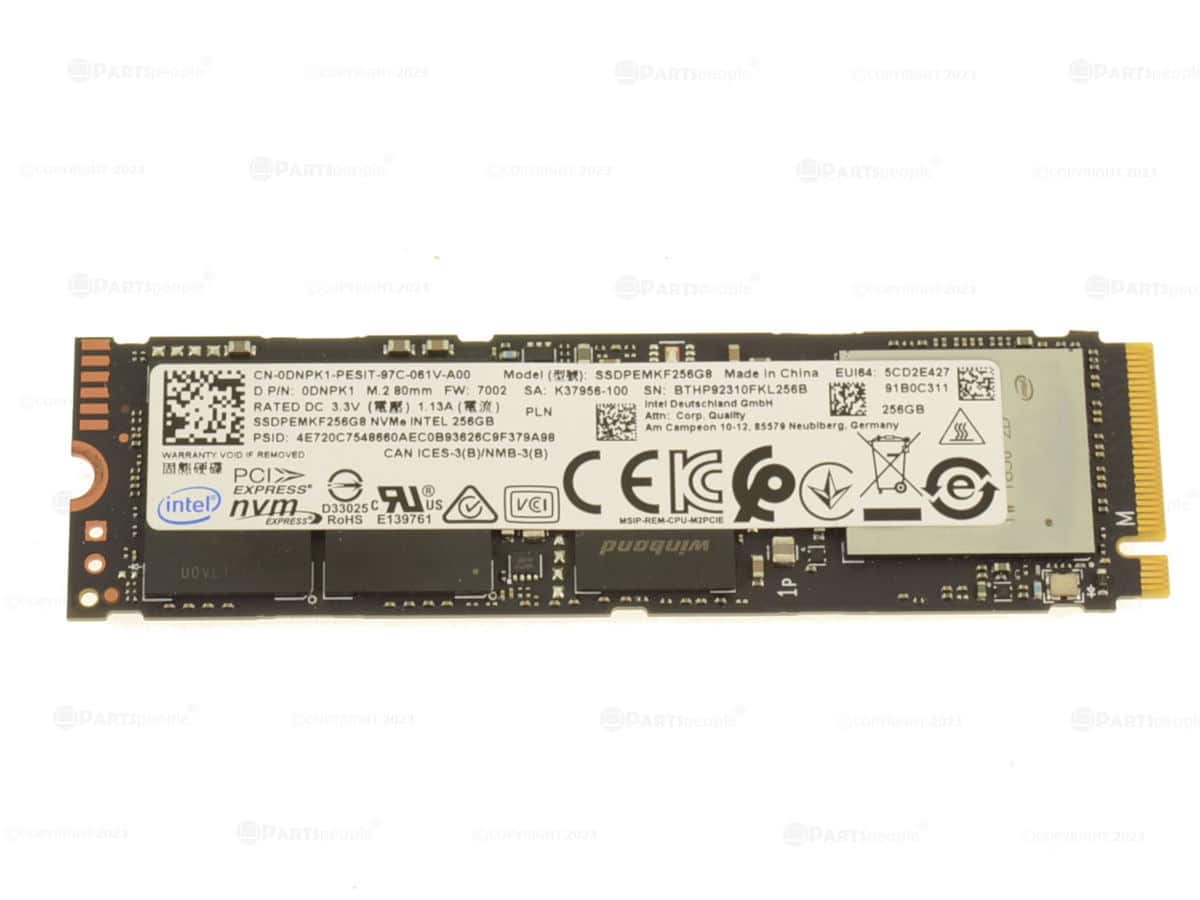 Dell 256GB, SSD, PCIe-34, M.2, (DNPK1-RFB) thumbnail