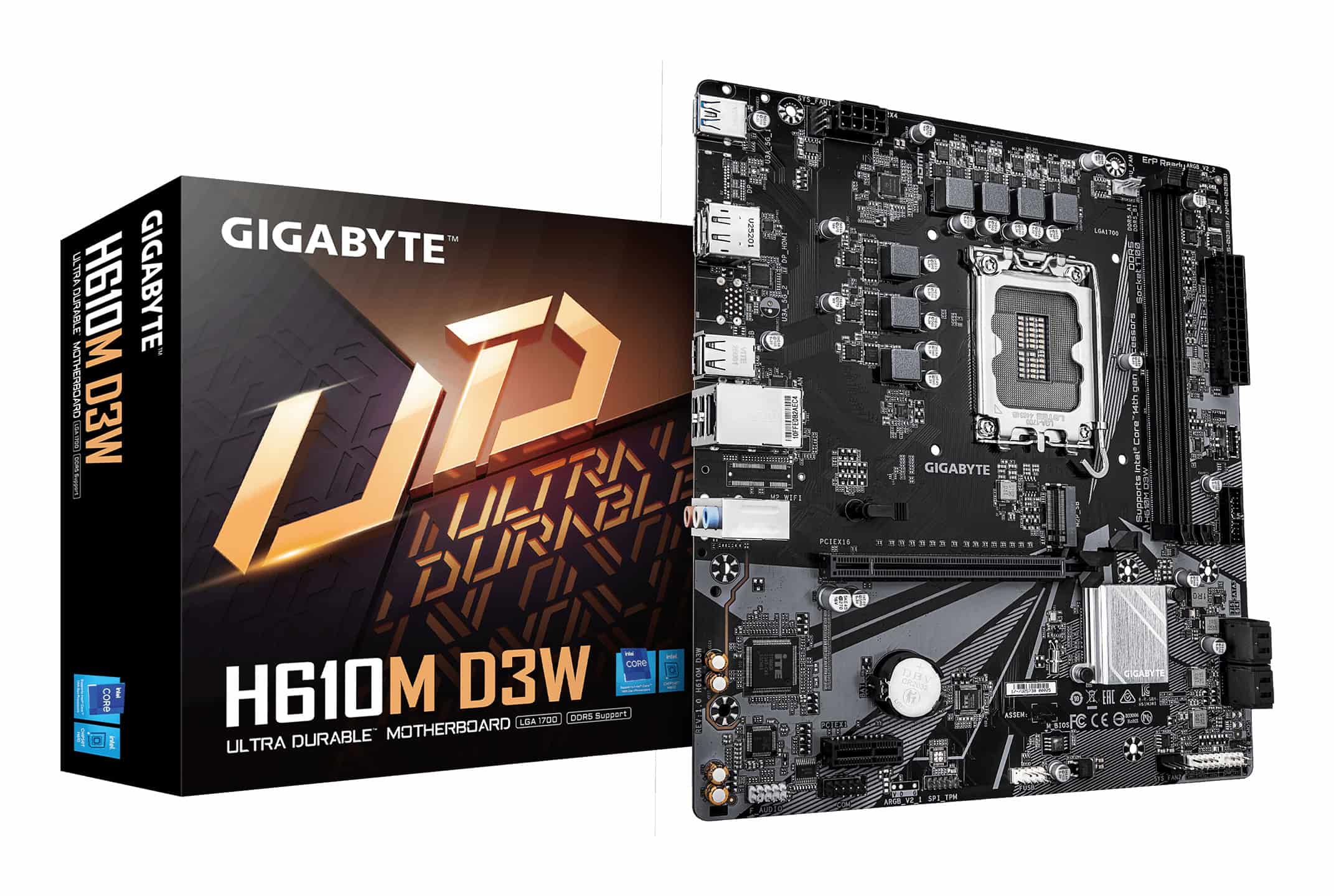 GIGABYTE H610M D3W moederbord Intel H610 LGA 1700 micro ATX (H610M D3W) thumbnail