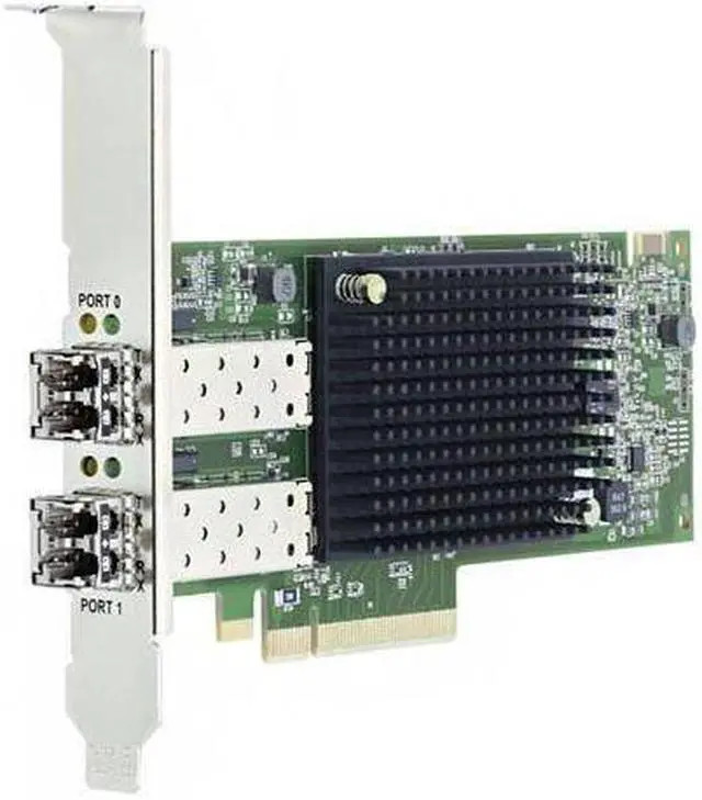 Broadcom LPe32000 Serie Emulex G6 Netzwerkkarte Fiber Channel Adapter Dual-Port SFP+ 28 Gbit LP LPE32002 (LPE32002-M2) thumbnail