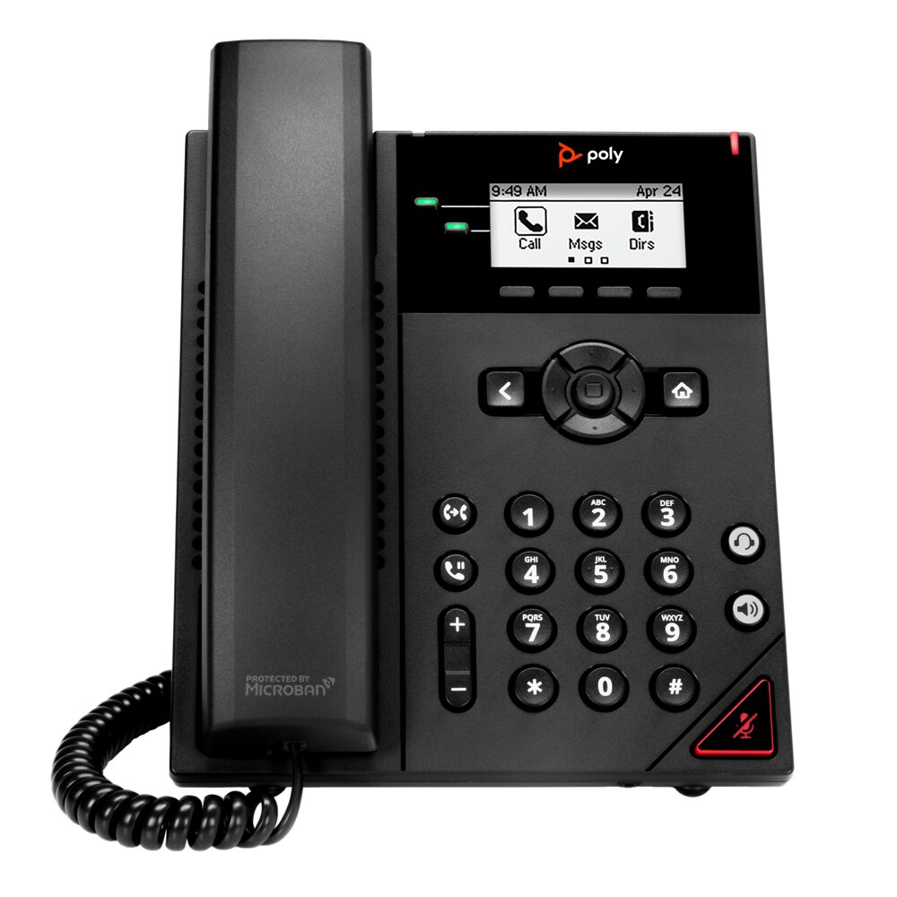 HP Poly VVX 150 2-Line IP Phone and PoE-enabled (911N0AA) thumbnail