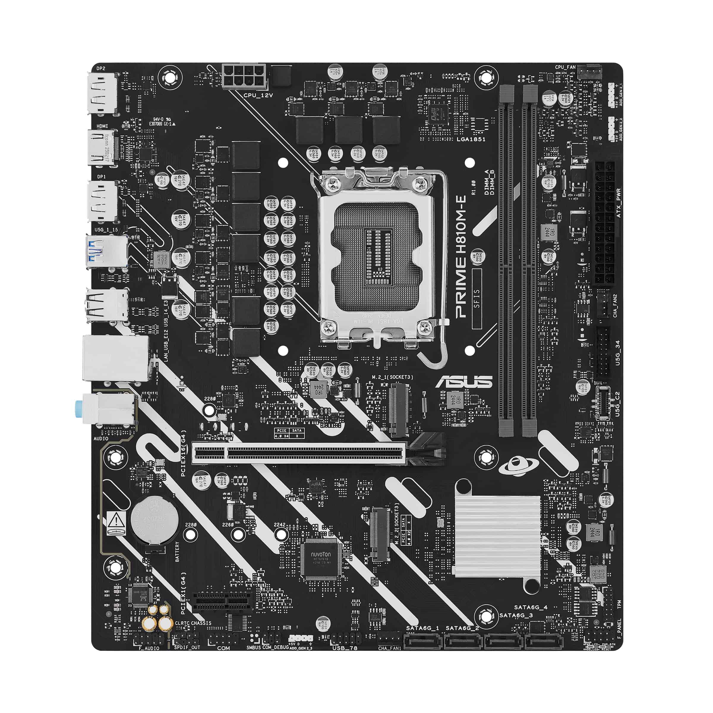 ASUS PRIME H810M-E-CSM Intel H810 LGA 1851 (Socket V1) micro ATX (90MB1N20-M0EAYC) thumbnail
