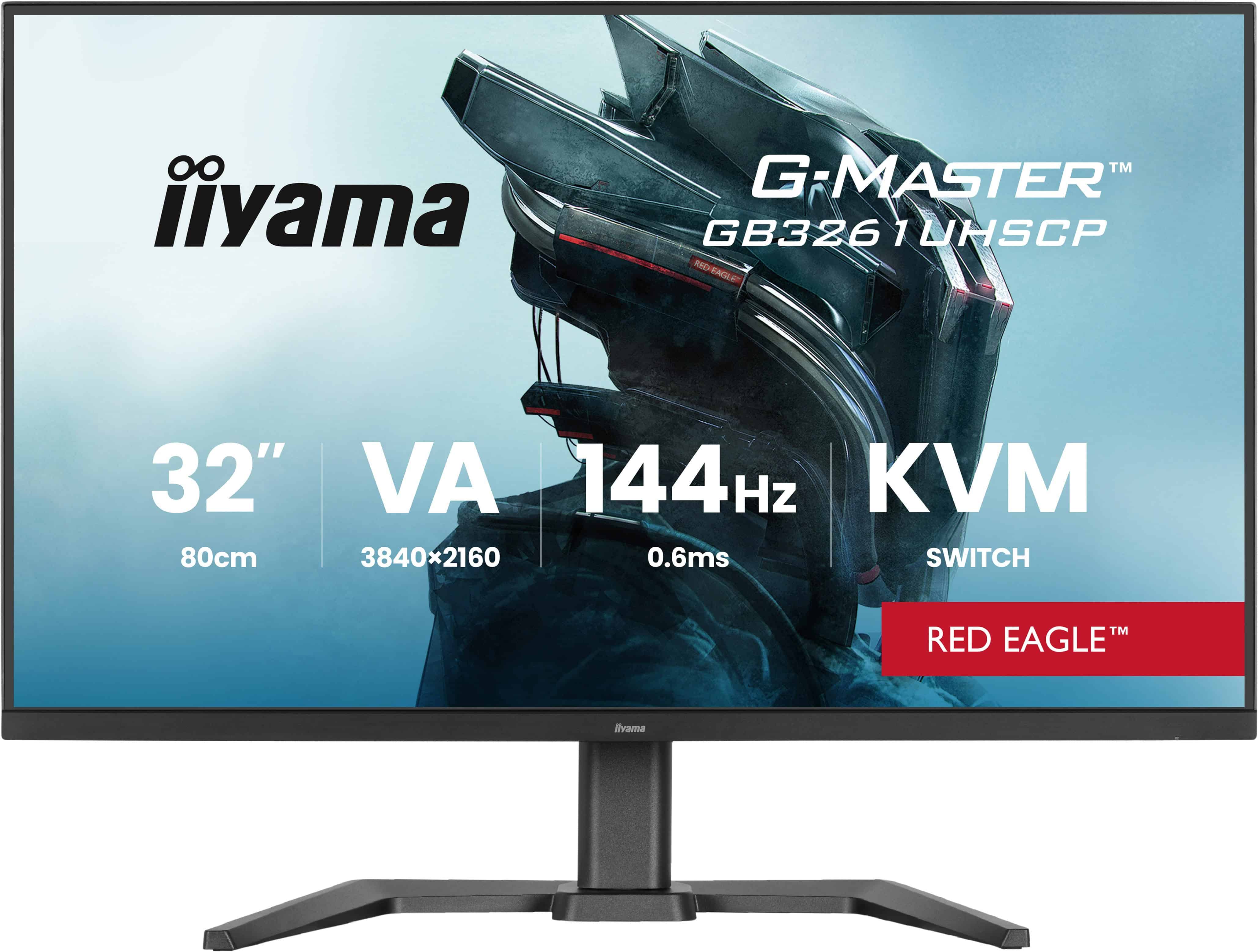 iiyama G-MASTER GB3261UHSCP-B1 computer monitor 80 cm (31.5) 3840 x 2160 Pixels 4K Ultra HD Zwart (GB3261UHSCP-B1) thumbnail
