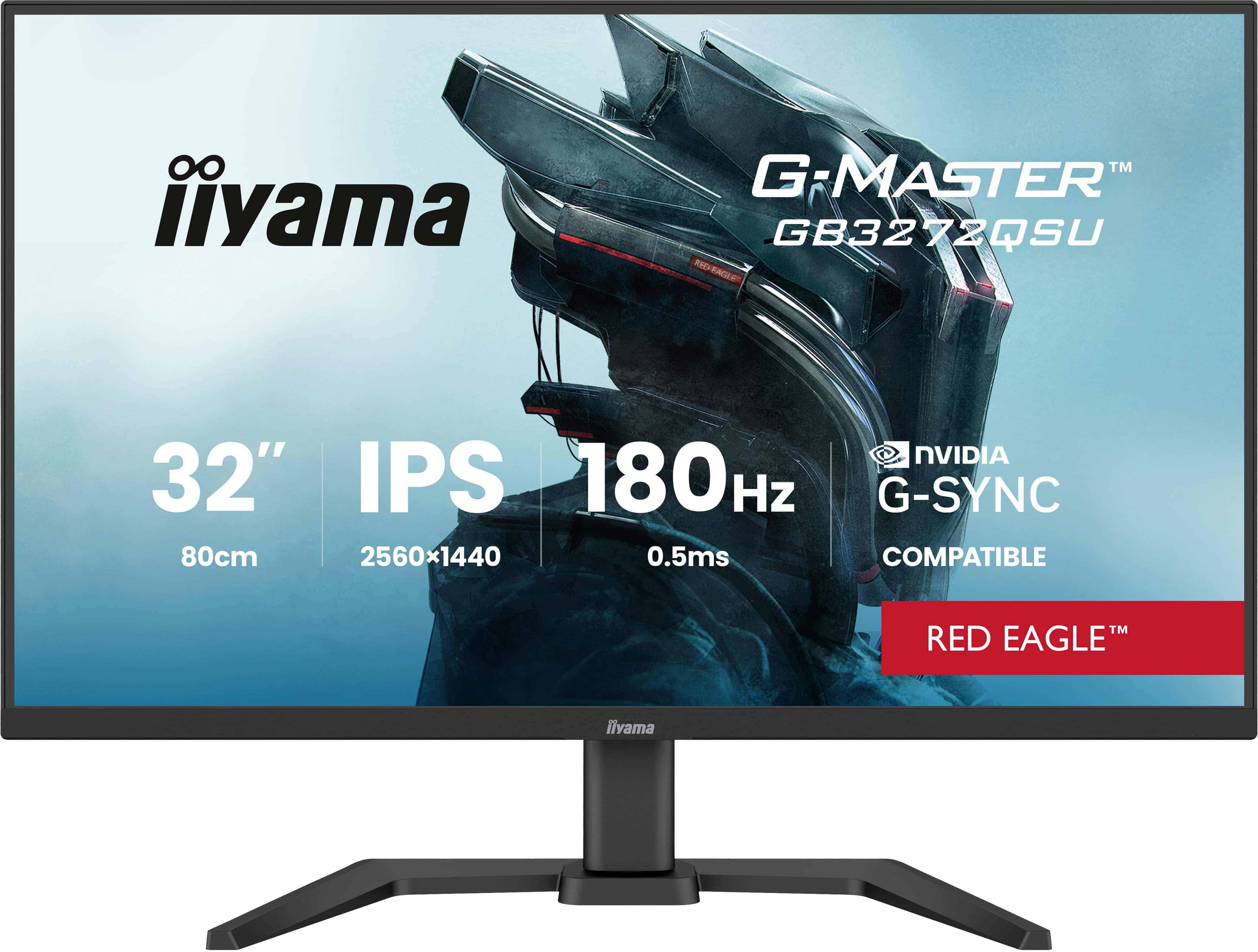 iiyama G-MASTER GB3272QSU-B1 computer monitor 80 cm (31.5) 2560 x 1440 Pixels Quad HD Zwart (GB3272QSU-B1) thumbnail