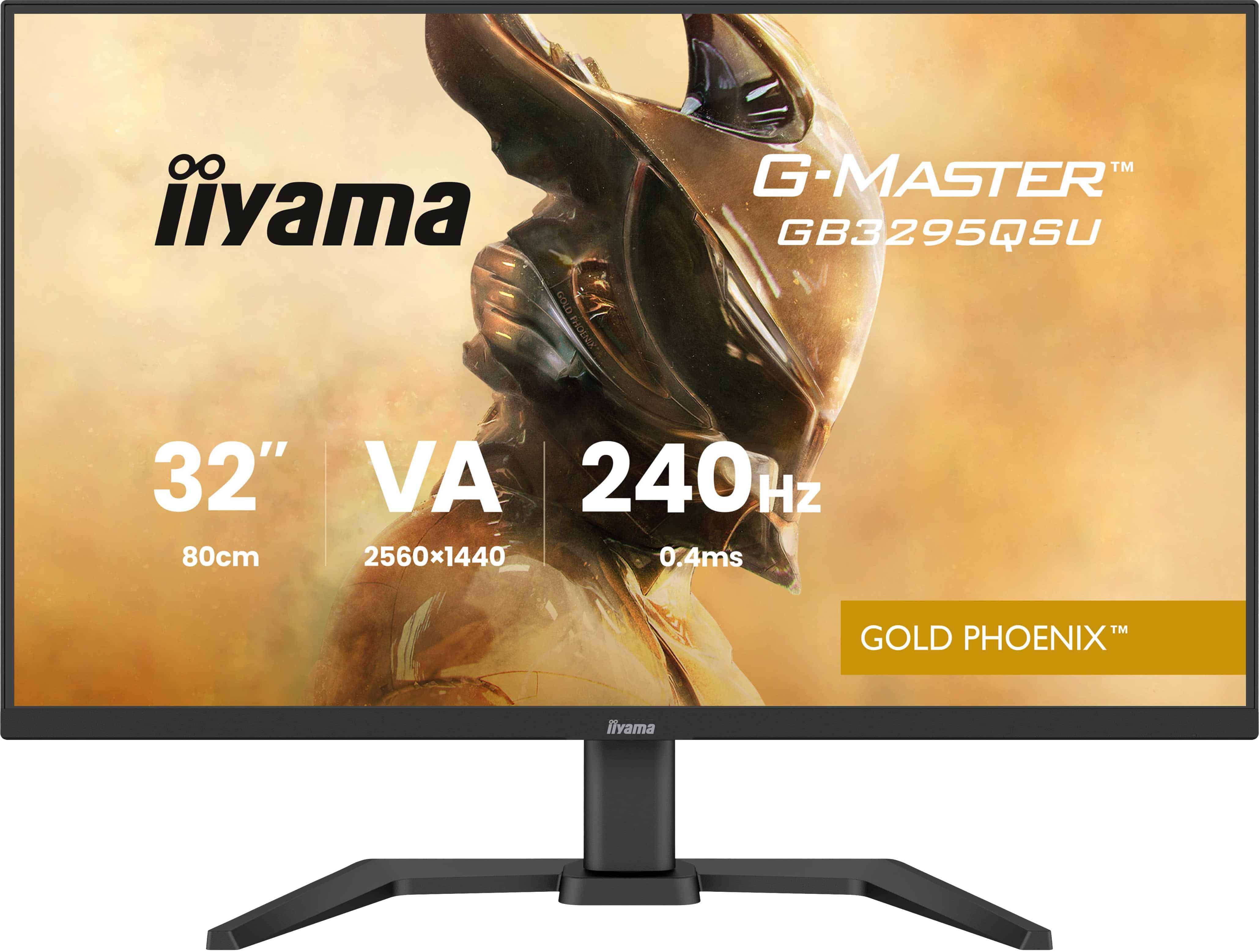 iiyama G-MASTER GB3295QSU-B1 computer monitor 80 cm (31.5) 2560 x 1440 Pixels Quad HD Zwart (GB3295QSU-B1) thumbnail