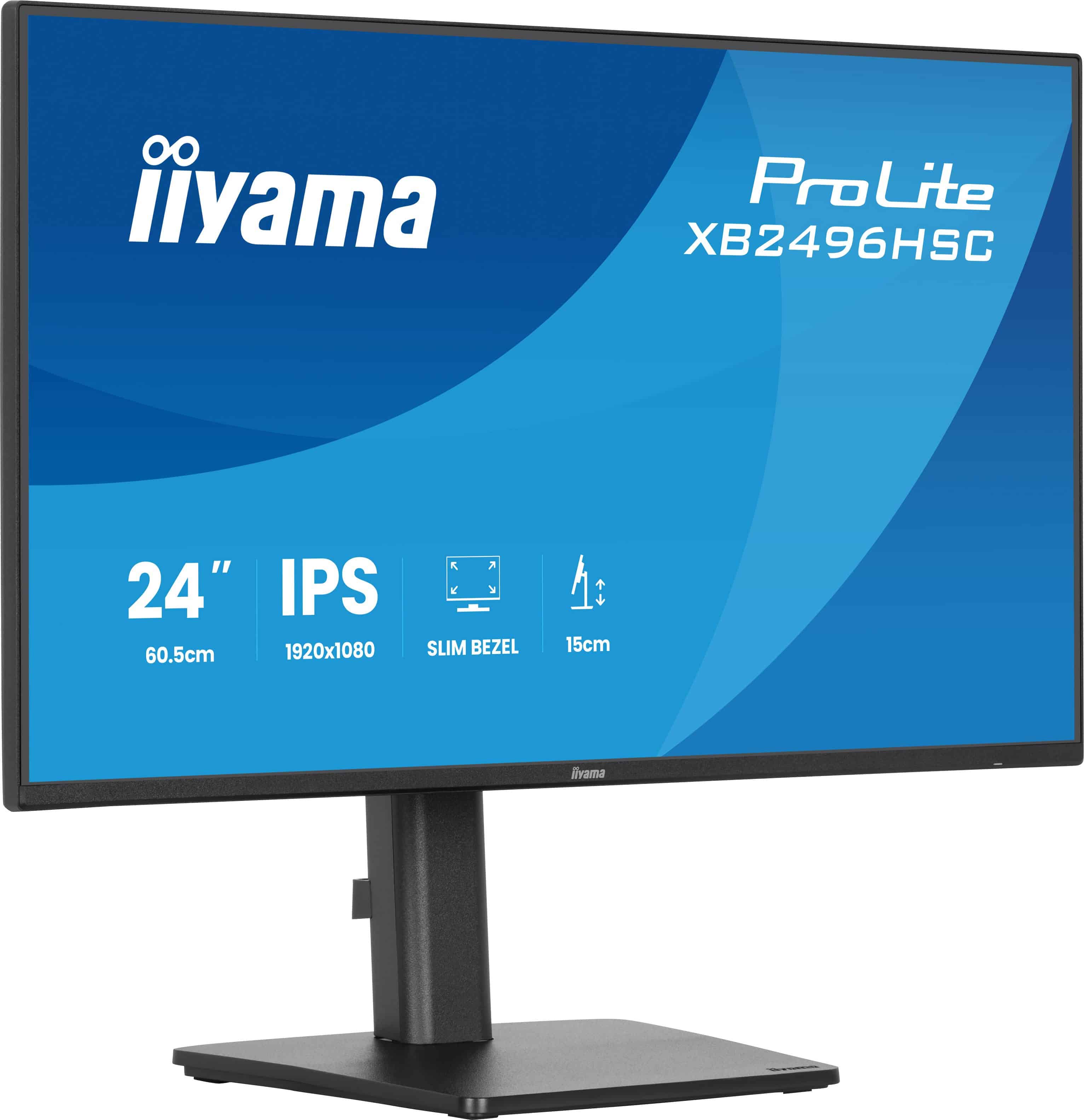 iiyama ProLite XB2496HSC-B1 computer monitor 61 cm (24) 1920 x 1080 Pixels Full HD Zwart (XB2496HSC-B1) thumbnail