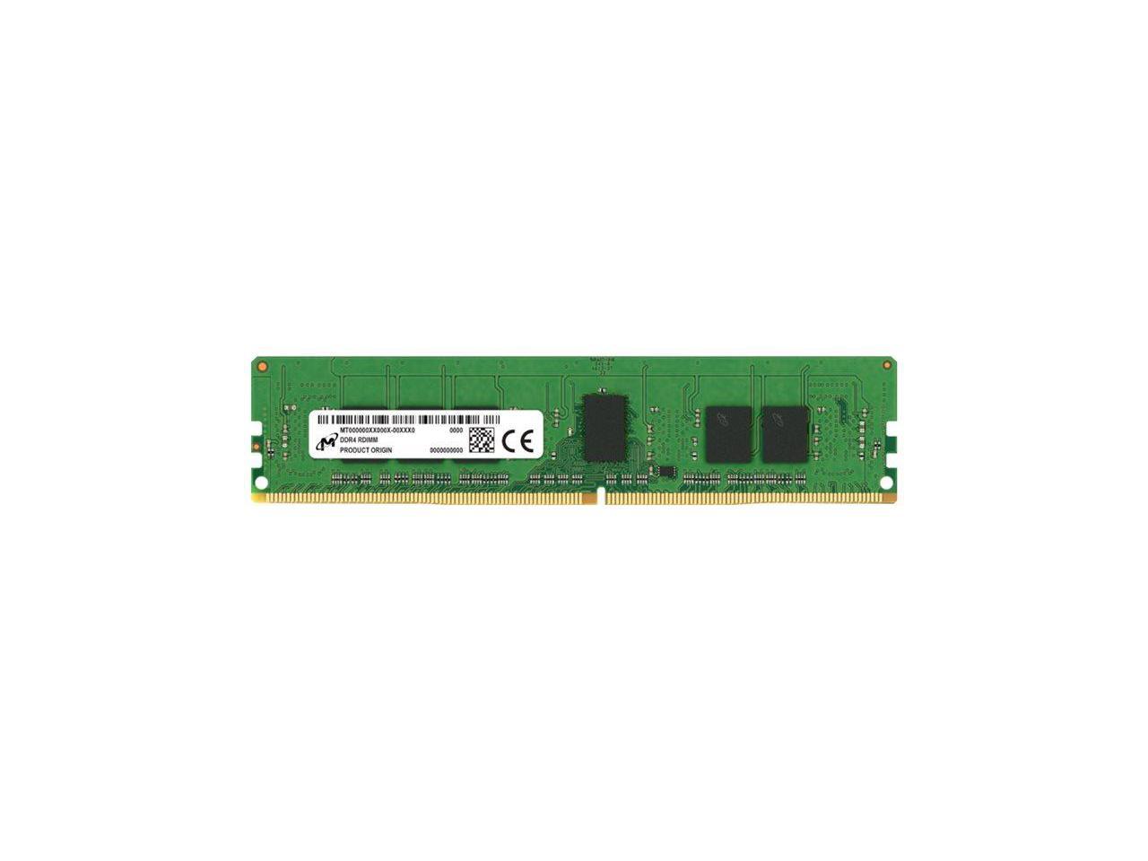 MICRON 16GB (1*16GB) 1RX8 PC4-25600AA-R DDR4-3200MHZ ECC RDIMM (MTA9ASF2G72PZ-3G2) thumbnail