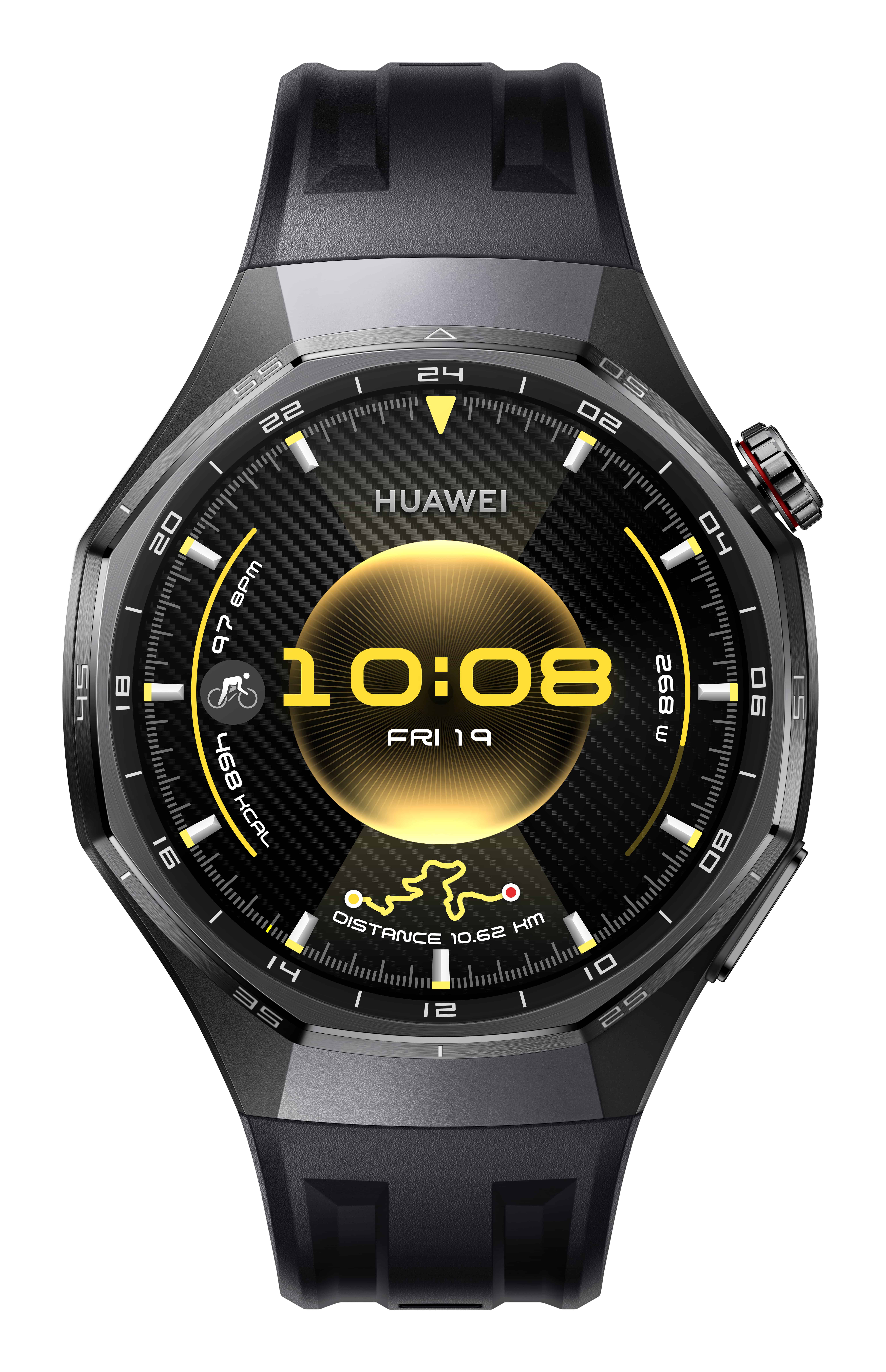 Huawei WATCH GT6 PRO 3,73 cm (1.47) AMOLED 46 mm Digitaal 466 x 466 Pixels Touchscreen Zwart GPS (40-61-7569) thumbnail