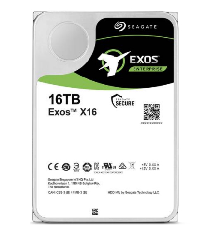 Seagate Exos X16 interne harde schijf 16 TB 7200 RPM 256 MB 3.5 SATA III (ST16000NM001G) thumbnail