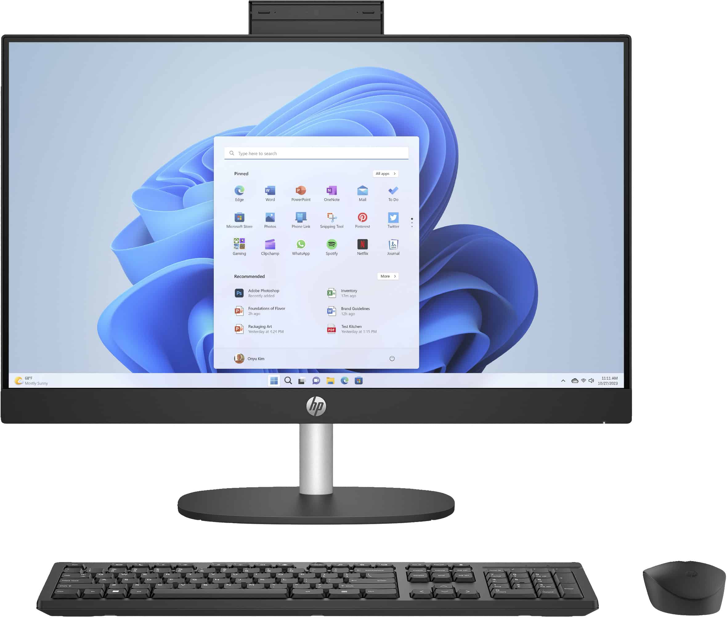 HP 24-cr0055nd Intel® Core™ i5 i5-1335U 60,5 cm (23.8) 1920 x 1080 Pixels Alles-in-één-pc 8 GB DDR4-SDRAM 512 GB SSD Windows 11 Home Wi-Fi 6 (802.11ax) Zwart (895R1EA#ABH) thumbnail