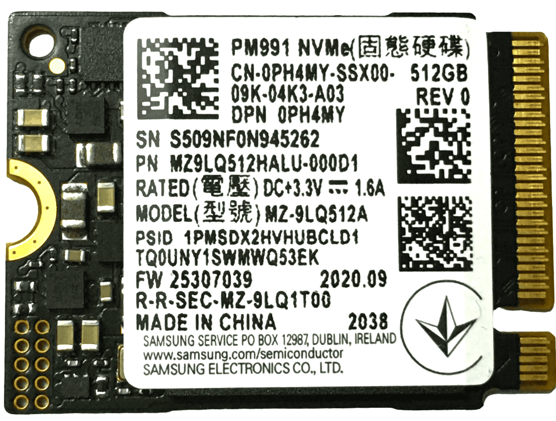 Dell 512GB M.2 2230 PCIe NVMe SSD (1MNV6) thumbnail