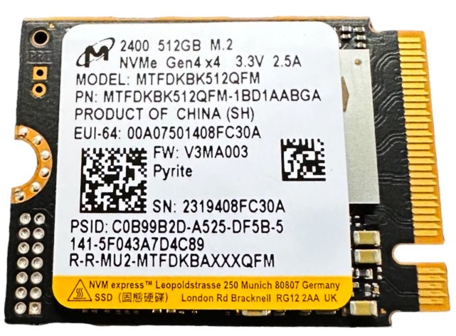 Dell 512GB M.2 NVMe SSD with PCIe (HCR46) thumbnail