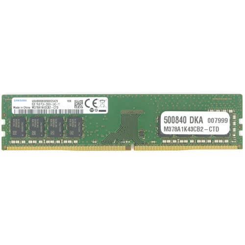SAMSUNG 8GB (1*8GB) 1RX8 PC4-21300V-U DDR4-2666MHZ UDIMM 1.2V (M378A1K43CB2-CTD) thumbnail