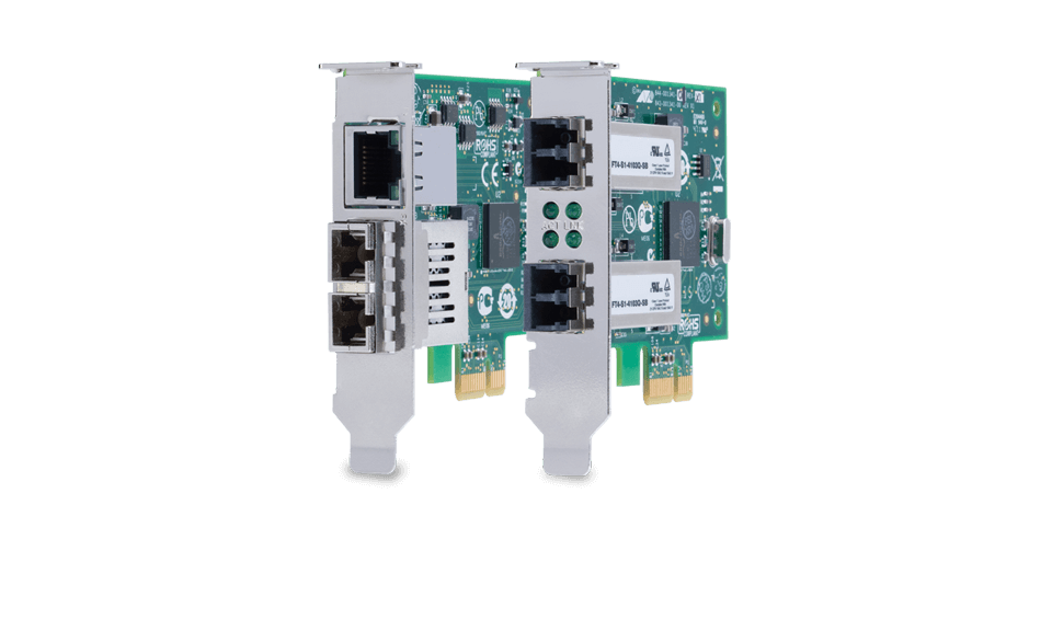 Allied Telesis TAA (Federal) 1000SX/SC PCIe Gigabit Fiber Adapter Card (NIC) WOL PXEUEFI (990-007301-901) thumbnail