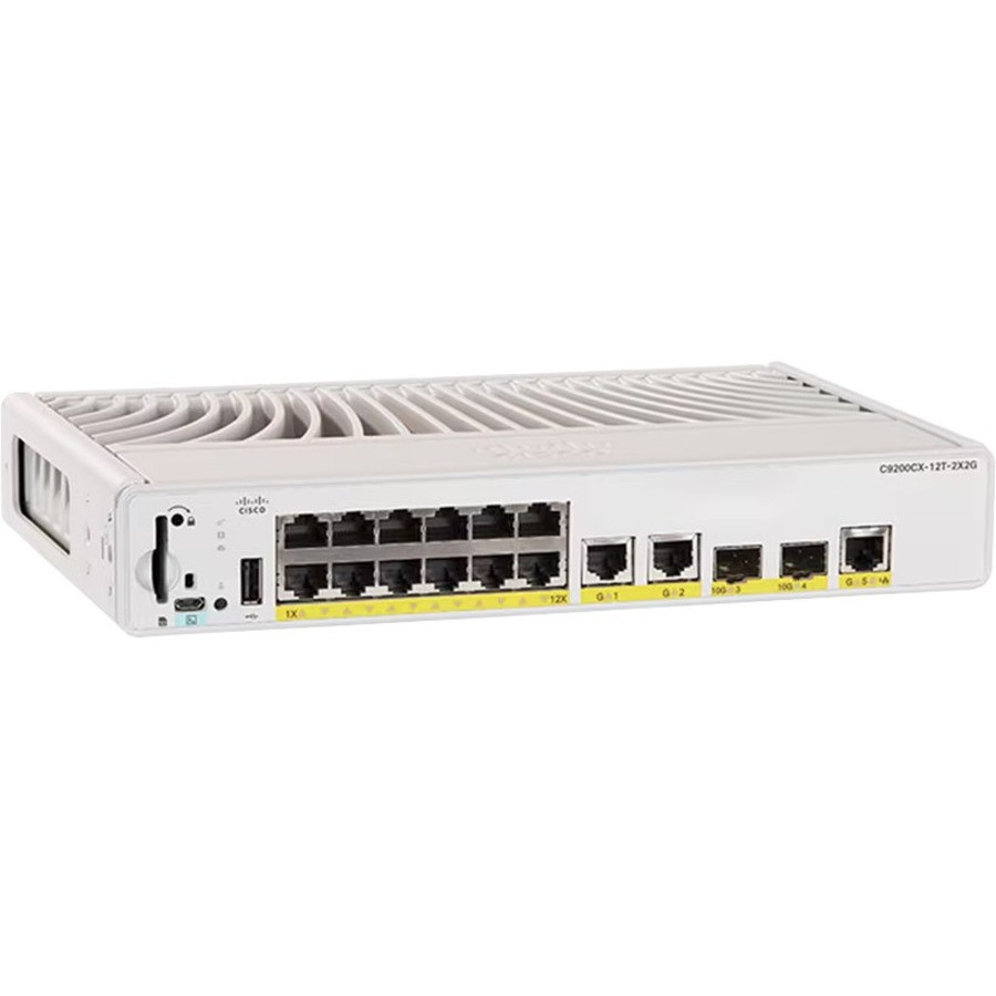 Cisco Cat9000 Compct Switch 12-P PoE+240W Ess (C9200CX-12P-2X2G-E) thumbnail