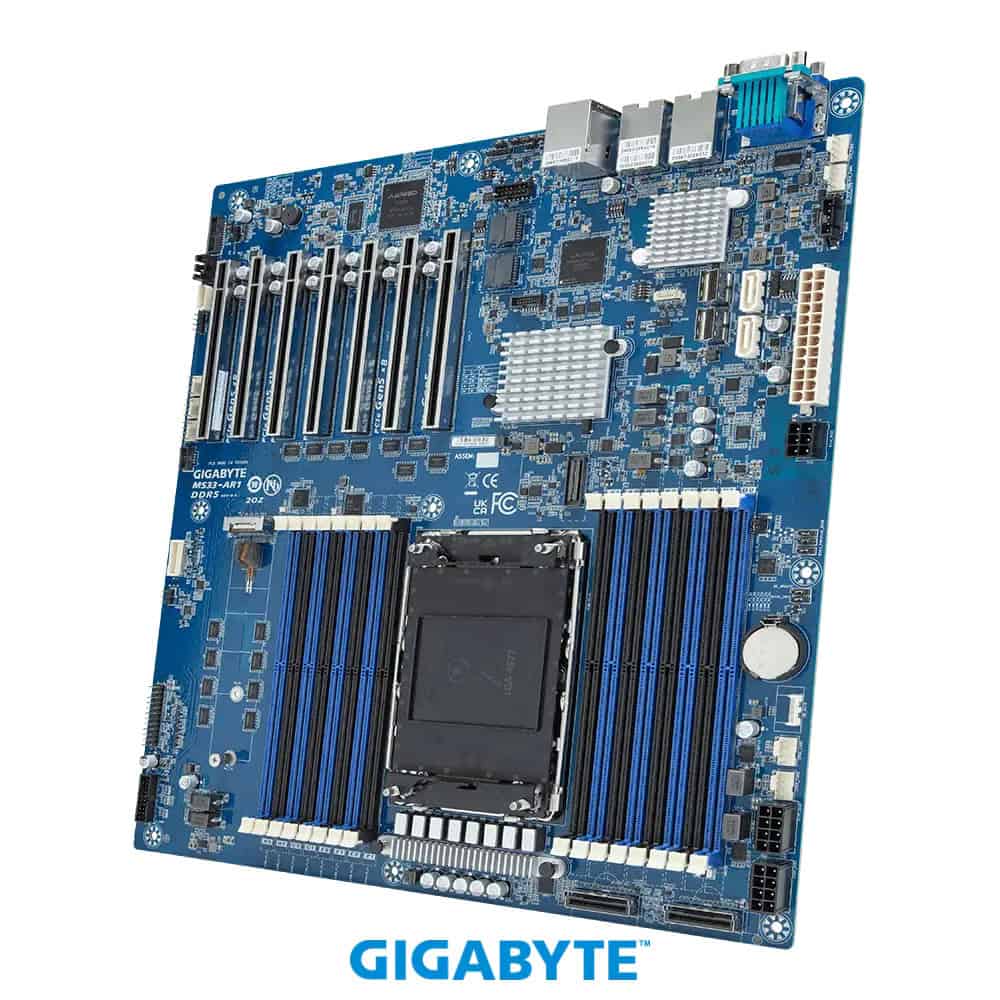 Gigabyte MZ33-AR1 Rev. 3 E-ATX Mainboard AMD EPYC SP5 LGA6096 DDR5 10TB (MZ33-AR1 Rev. 3) (MZ33-AR1 REV. 3) thumbnail