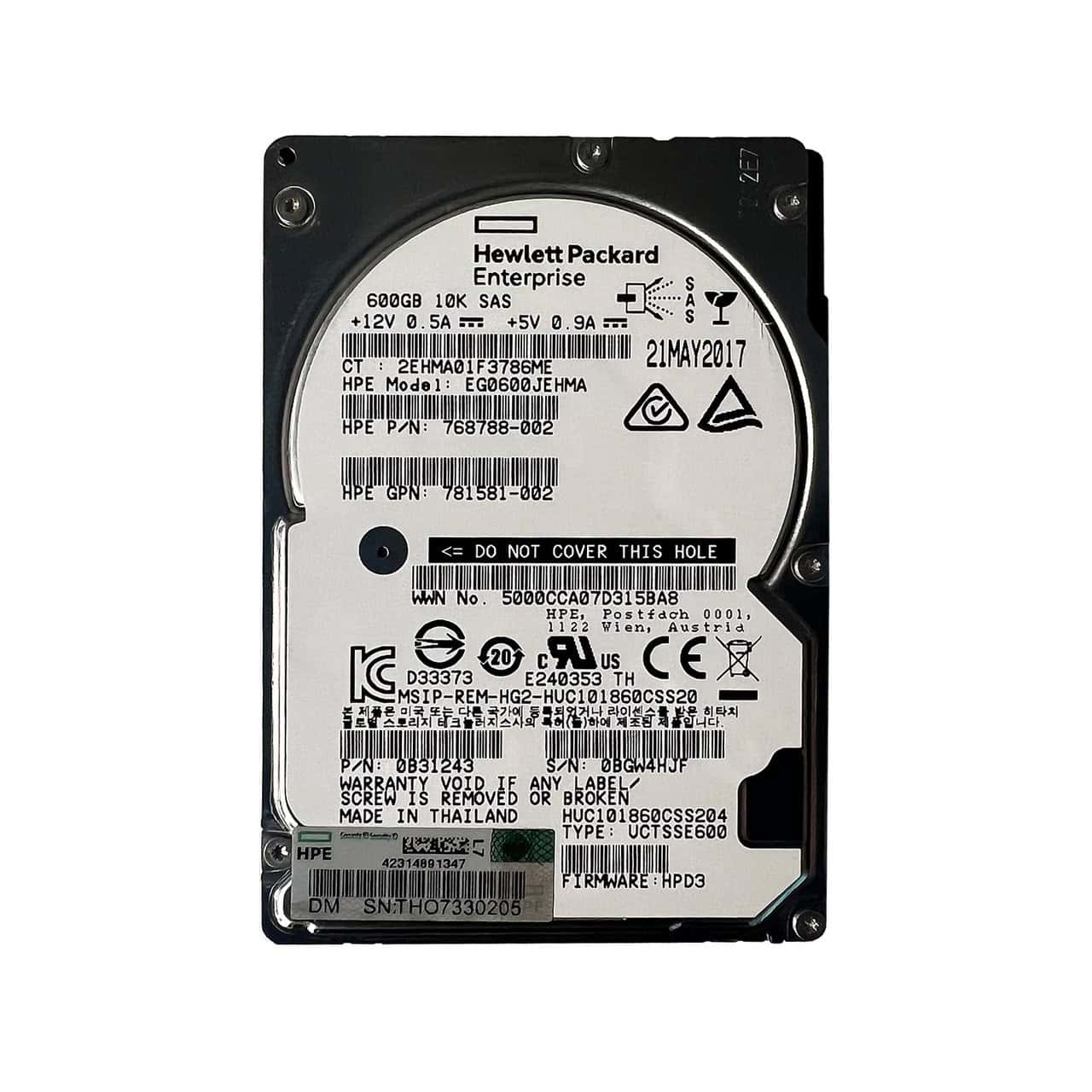 HP HDD MSA 600GB 12G 10K 2.5 INCH (EG0600JEHMA) thumbnail