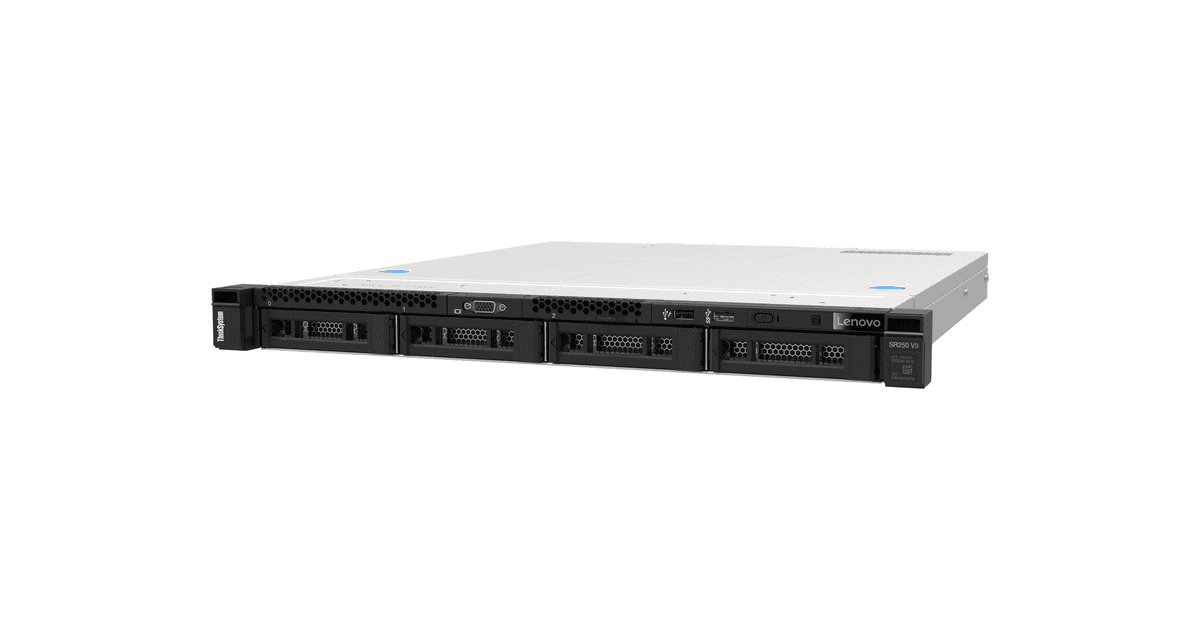 Lenovo ThinkSystem SR250 V3 Server Rack (1U) Intel® Xeon® 6315P 2,8 GHz 32 GB DDR5-SDRAM 800 W (7DCL100EEA) thumbnail