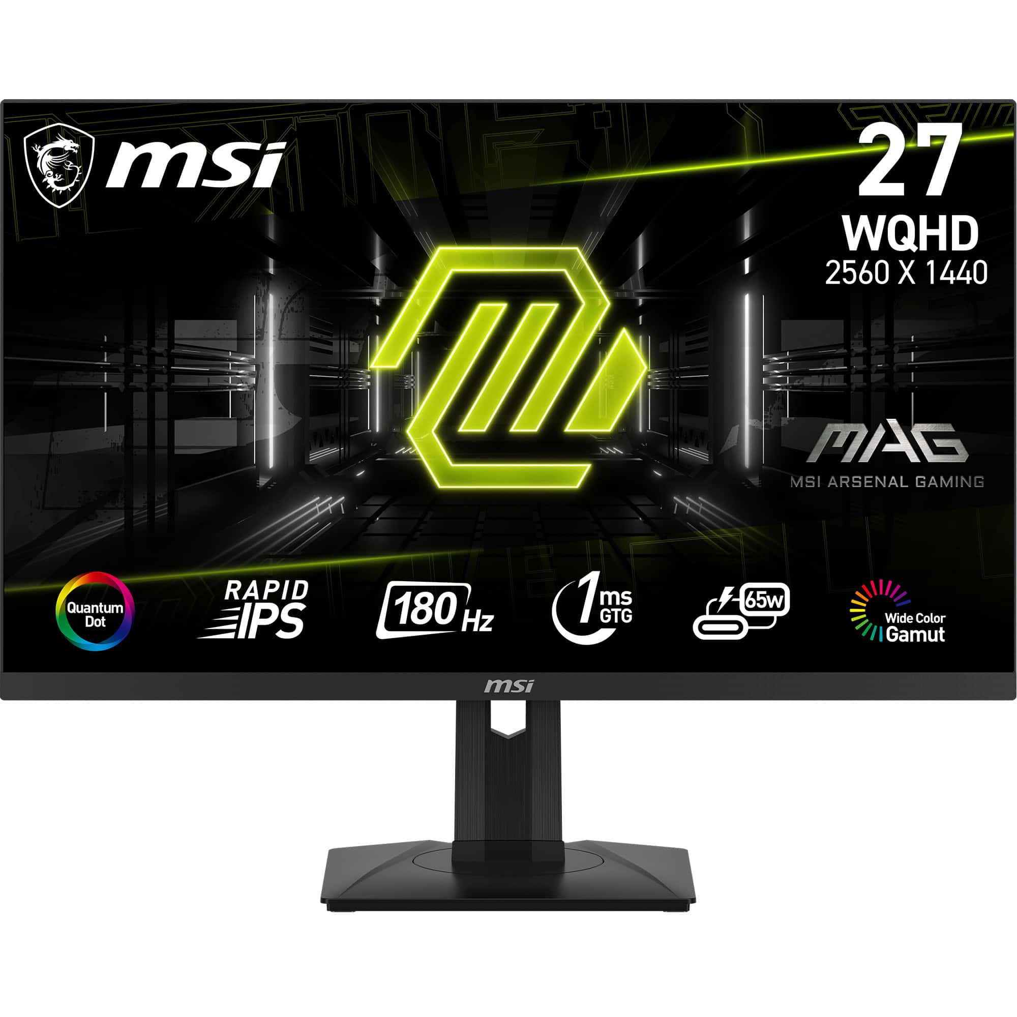 MSI MAG 274QRFDE QD E2 computer monitor 68,6 cm (27) 2560 x 1440 Pixels Wide Quad HD LCD Zwart (9S6-3CC29H-223) thumbnail