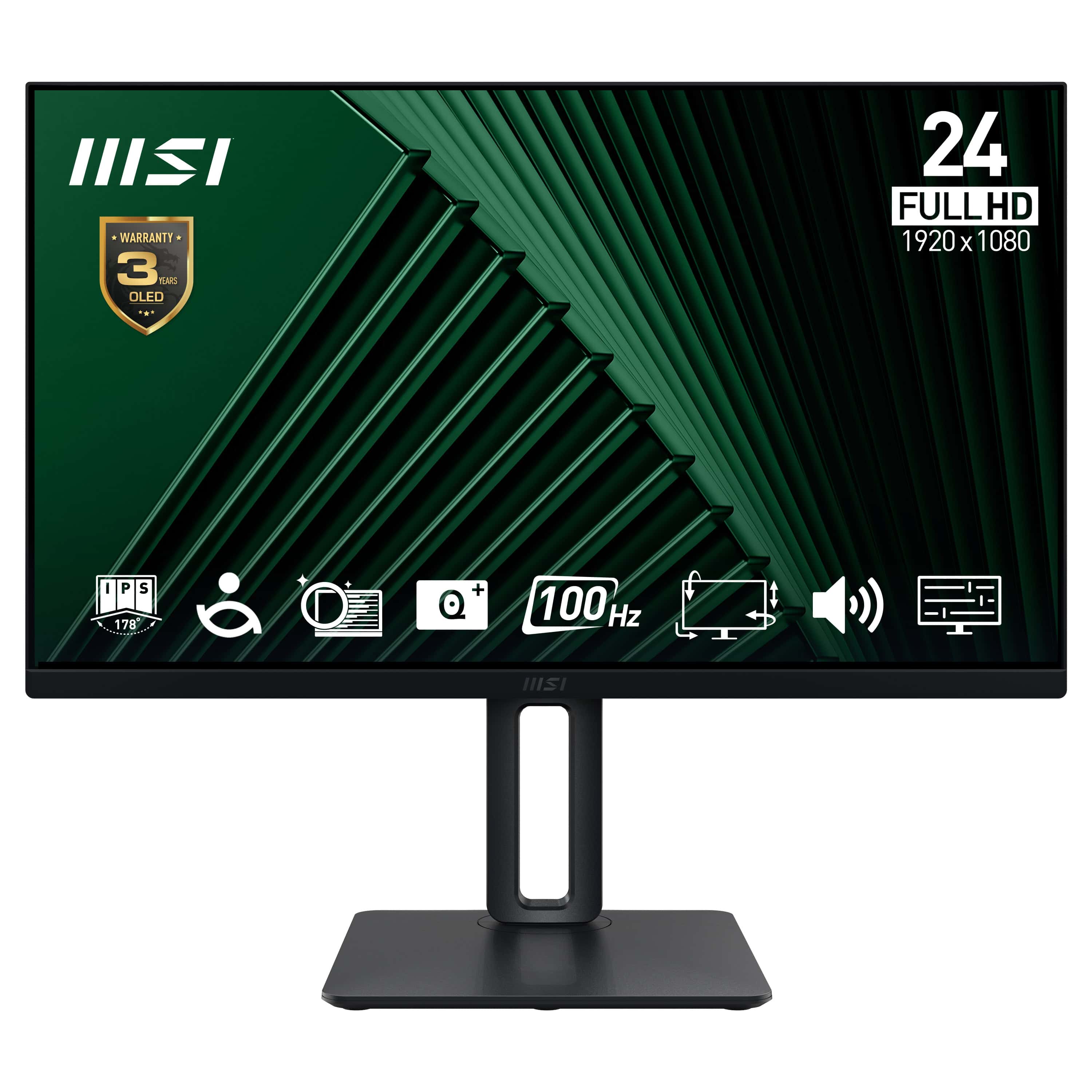 MSI Pro MP245PG computer monitor 60,5 cm (23.8) 1920 x 1080 Pixels Full HD LCD Zwart (9S6-3PC19M-003) thumbnail