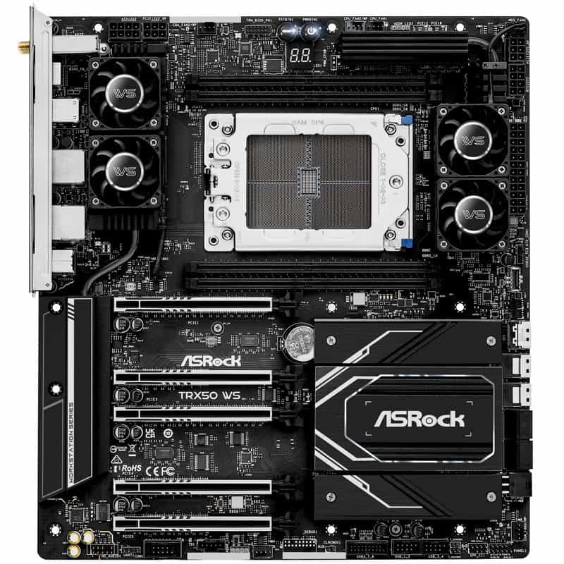 ASRock TRX50 WS                TRX50 eATX               DDR5 retail (90-MXBN40-A0UAYZ) thumbnail