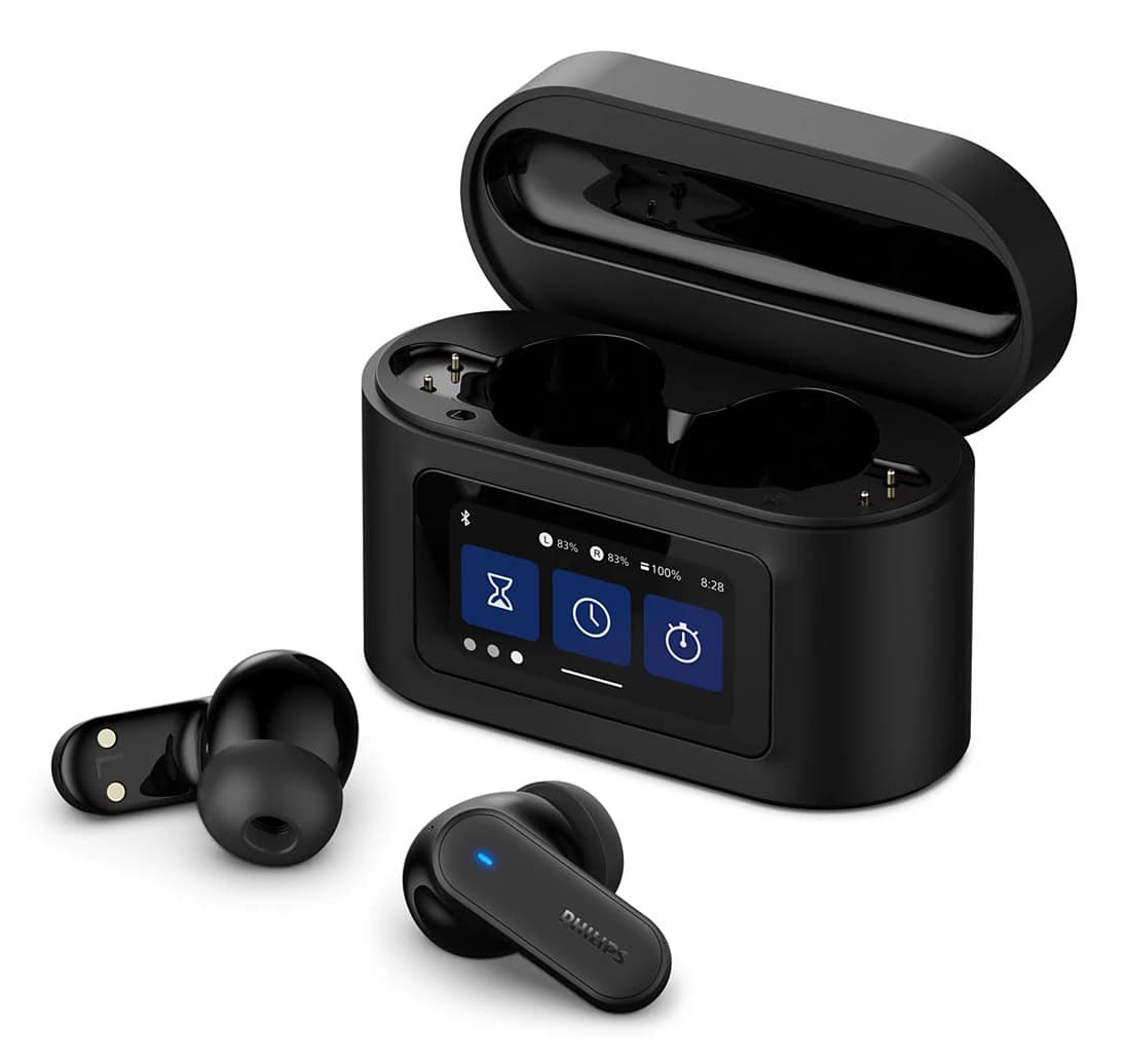 Philips 6000 series TAT6000BK/00 hoofdtelefoon/headset True Wireless Stereo (TWS) In-ear Oproepen/muziek Bluetooth Zwart (TAT6000BK/00) thumbnail