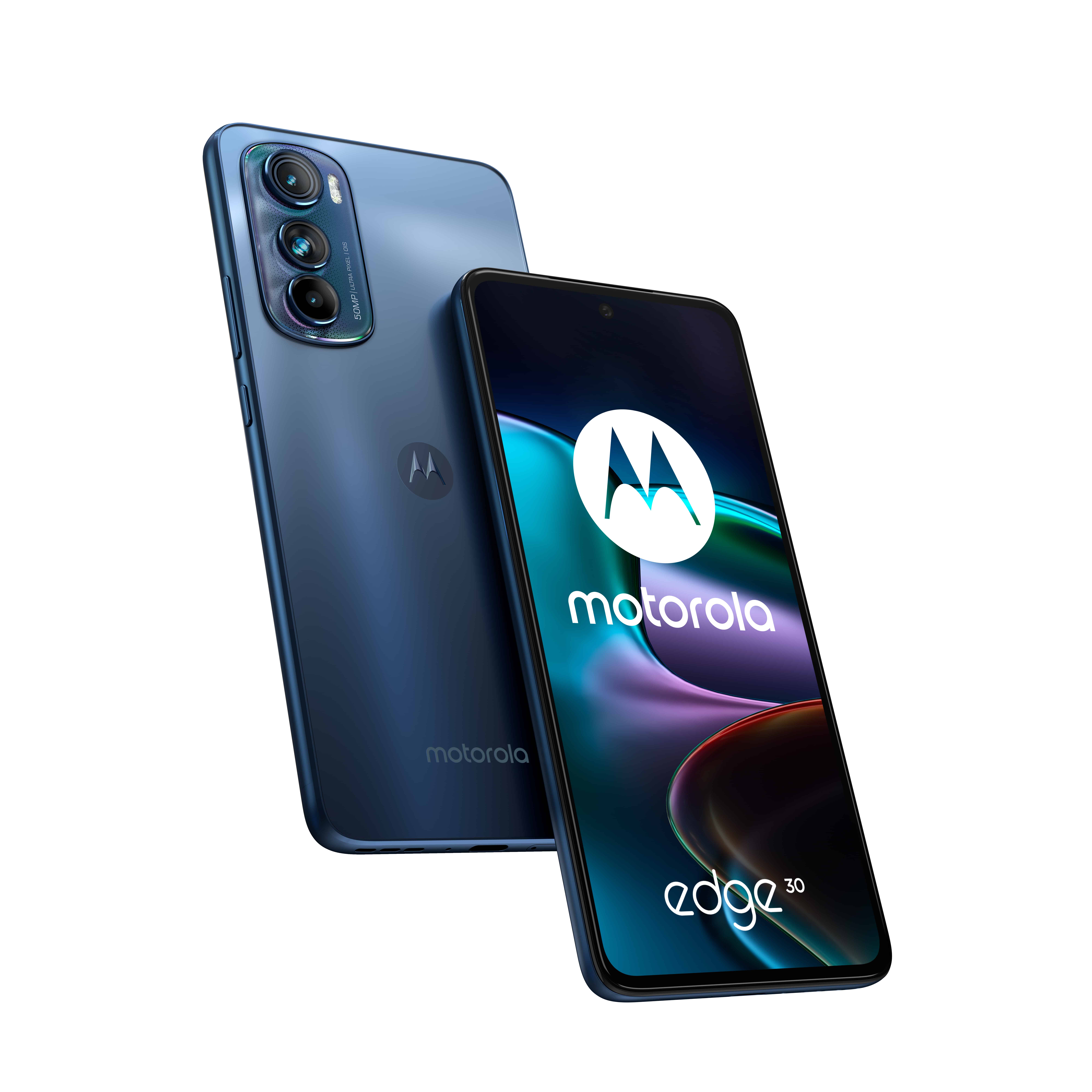 Motorola Edge 30 16,6 cm (6.55) Dual SIM Android 12 5G USB Type-C 8 GB 128 GB 4020 mAh Blauw (PAUC0002SE) thumbnail