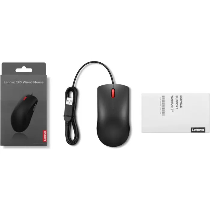 Lenovo Accessories 120 Wired Mouse (GY51L52636) thumbnail