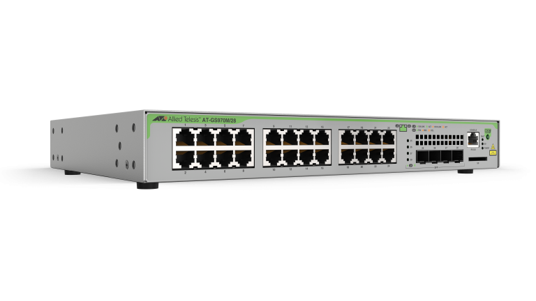Allied Telesis 8x 100/1000X SFP 4x 1G/10G SFP+ Industrial Ethernet Stackable Layer 3Switch (TAA compliant) (990-007979-980) thumbnail