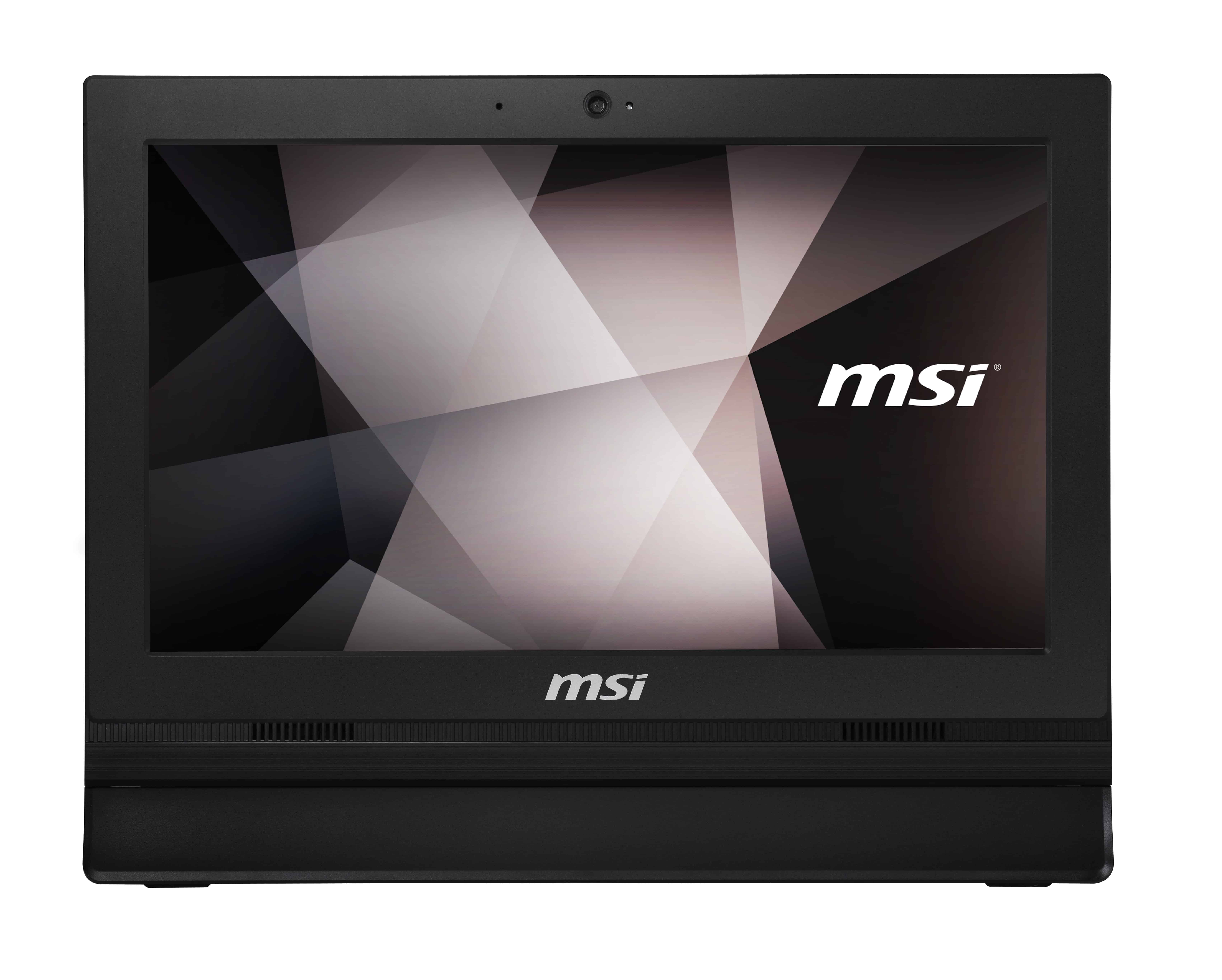 MSI Pro 16T 10M-228XDE Intel® Celeron® 5205U 39,6 cm (15.6") 1366 x 768 Pixels Touchscreen Alles-in-één-pc 4 GB DDR4-SDRAM 250 GB SSD Wi-Fi 5 (802.11ac) Zwart (00A61811-228) thumbnail