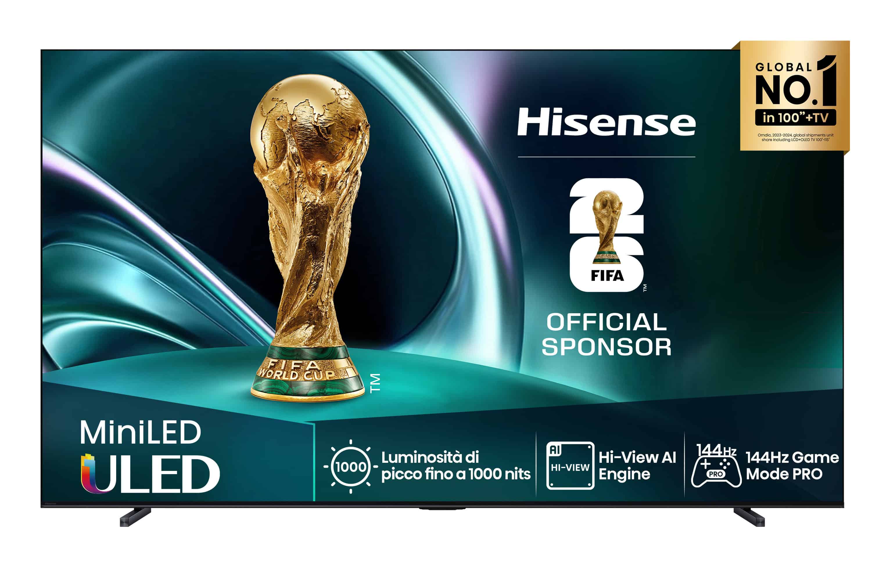 Hisense 85U7Q 2,16 m (85) 4K Ultra HD Smart TV Wifi Zwart 450 cd/m² (20016271) thumbnail