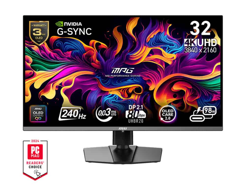 MSI MPG 322URXDE QD-OLED (9S6-3DD29A-060) thumbnail