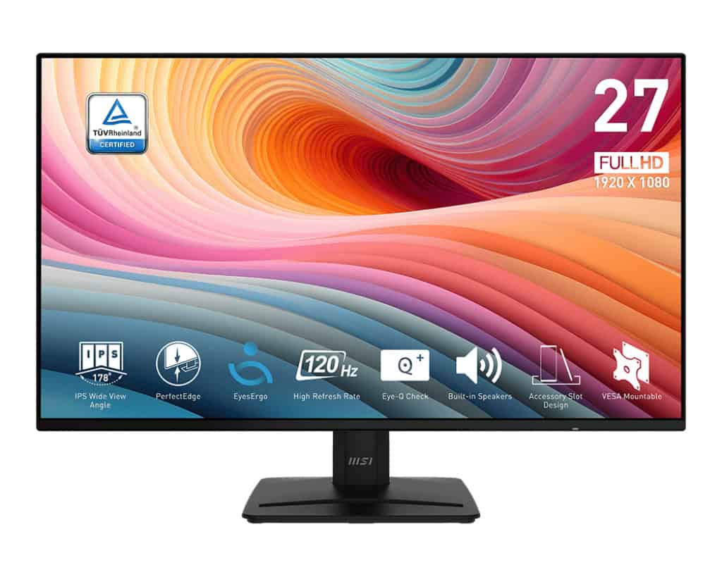 MSI PRO MP271A E2 computer monitor 68,6 cm (27) 1920 x 1080 Pixels Full HD LCD Zwart (9S6-3PD0CT-009) thumbnail