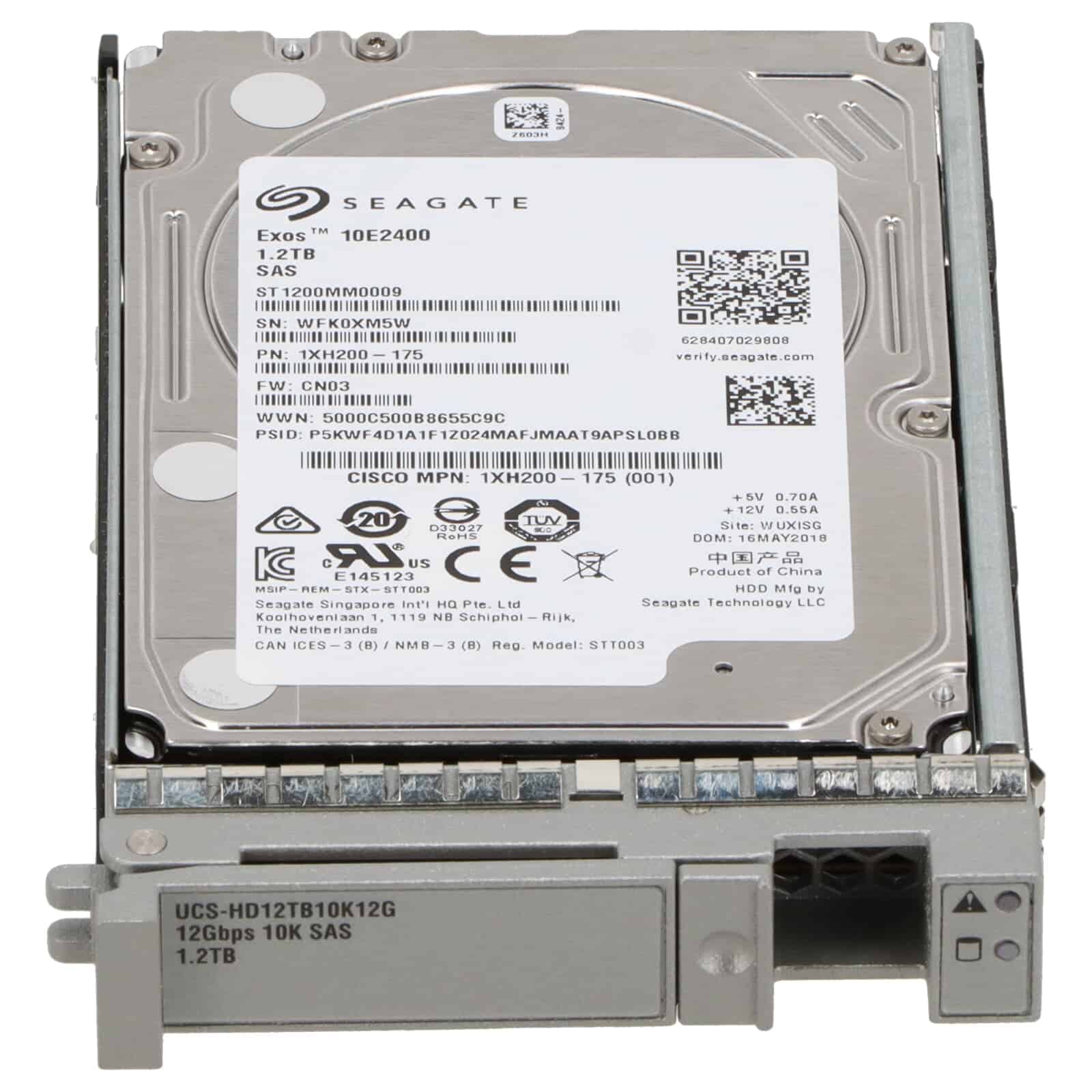 Cisco 1.2TB HotSwap 2.5 SAS (UCS-HD12TB10K12G-RFB) thumbnail