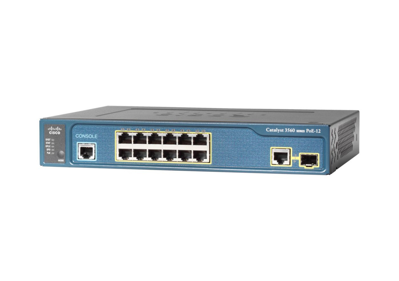 Cisco Switch/Cat 3560-CX 12p PoE (WS-C3560CX-12PC-S-RFB) thumbnail