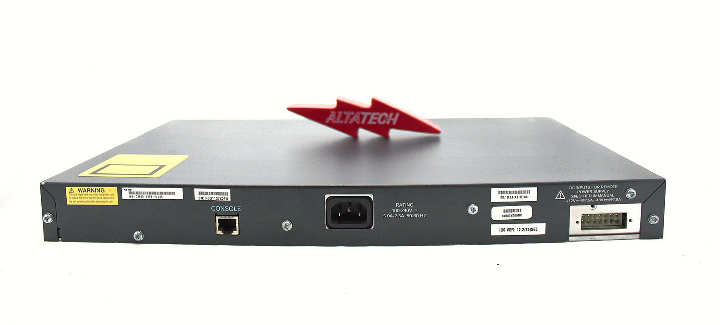 Cisco CATALYST 3560V2 24 10/100 + 2 (WS-C3560V2-24TS-E-RFB) thumbnail