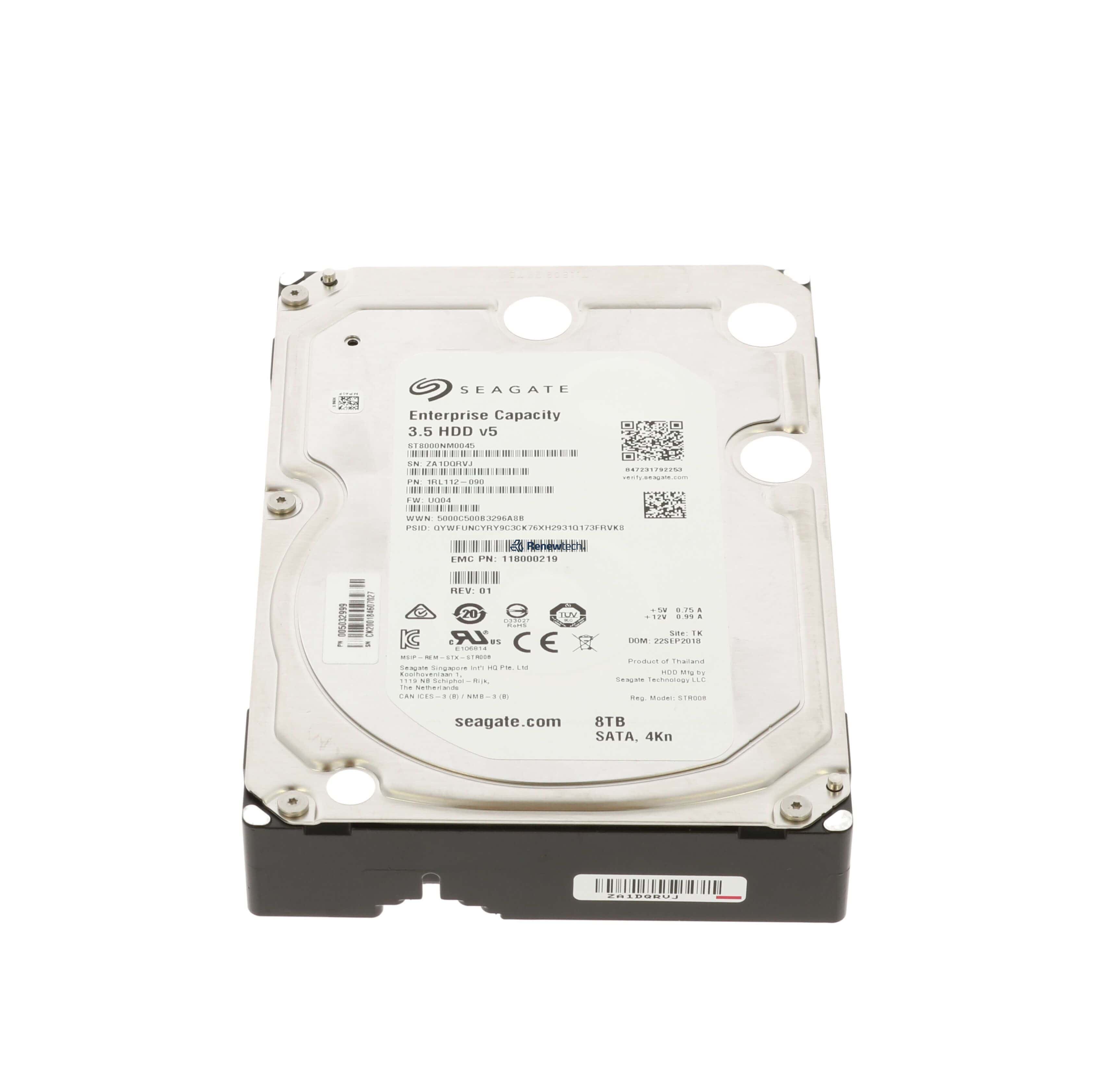 Dell EMC 8TB 7.2K 3.5 6G SATA (005033002-RFB) thumbnail