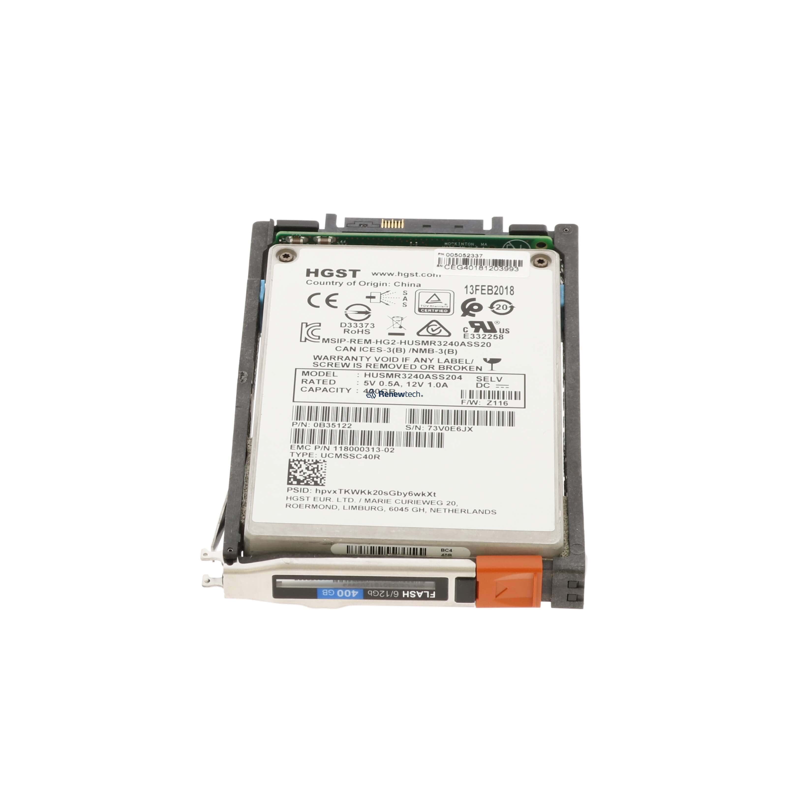 Dell EMC 400GB SSD 2.5 SAS 6G A200 (005052337-RFB) thumbnail