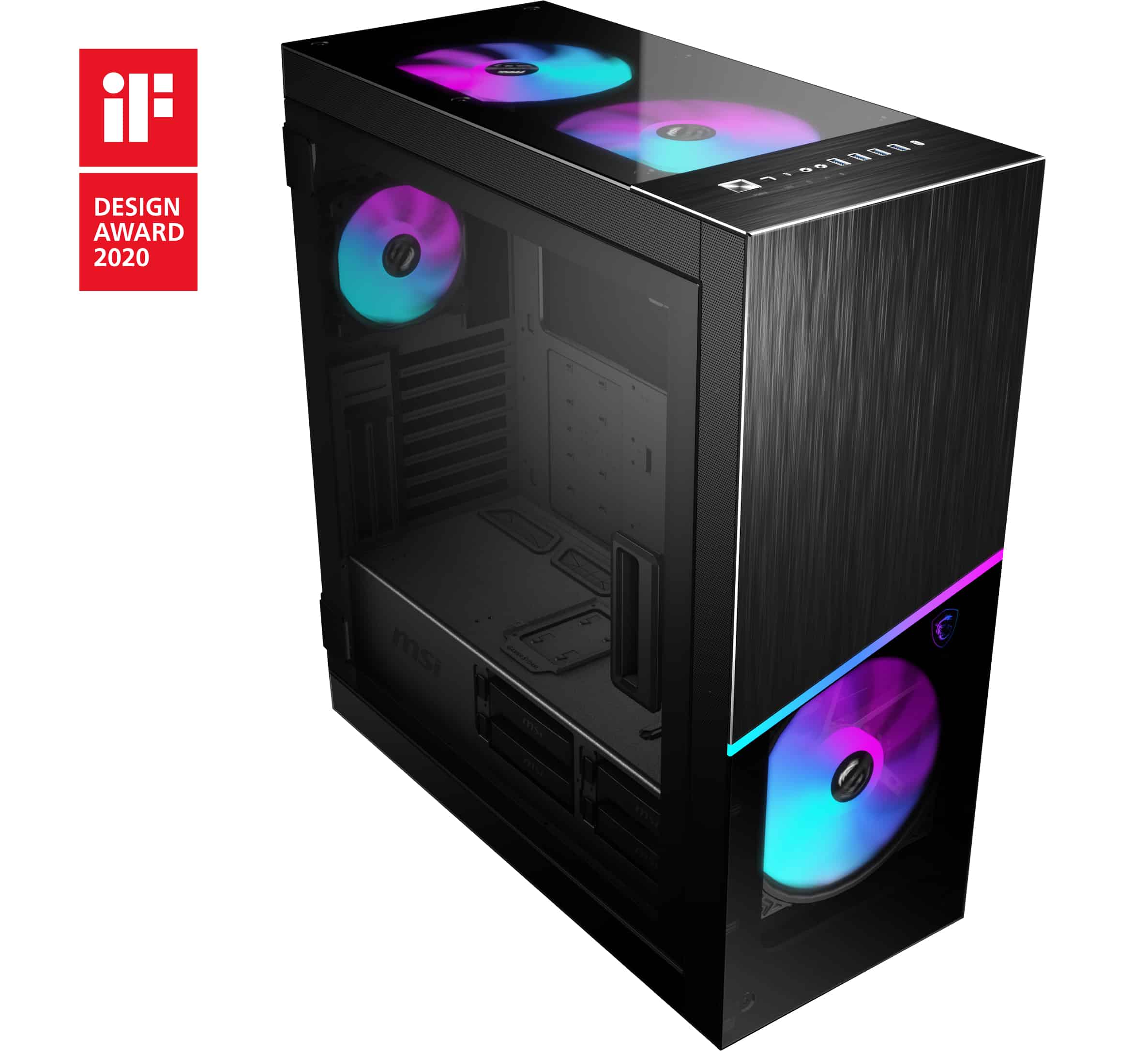 MSI MPG SEKIRA 500X computerbehuizing Midi Tower Zwart (306-7G05X21-W57) thumbnail