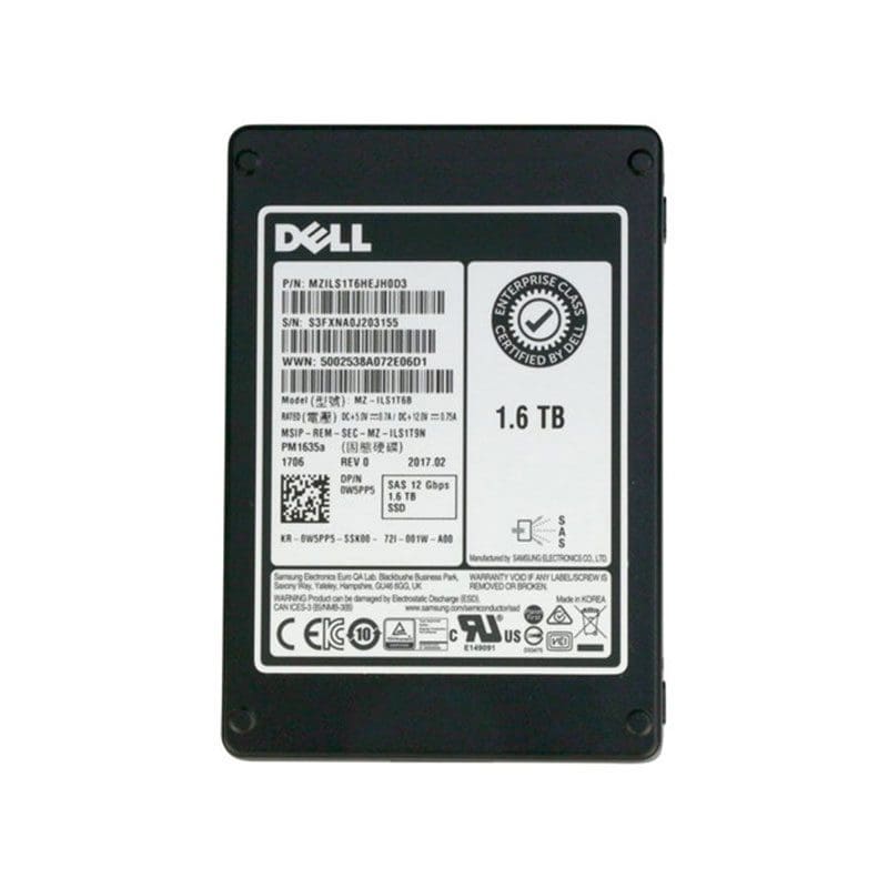 Dell 1.6TB SSD NVMe PCI-e Gen3 MIX (06V6M-RFB) thumbnail