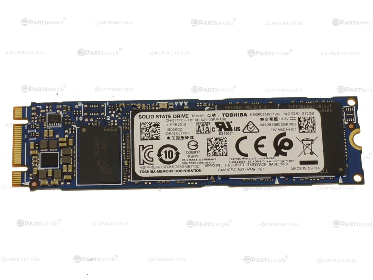 Dell HD 2.5 SSD 512GB M.2 SATA (0J7FCH-RFB) thumbnail