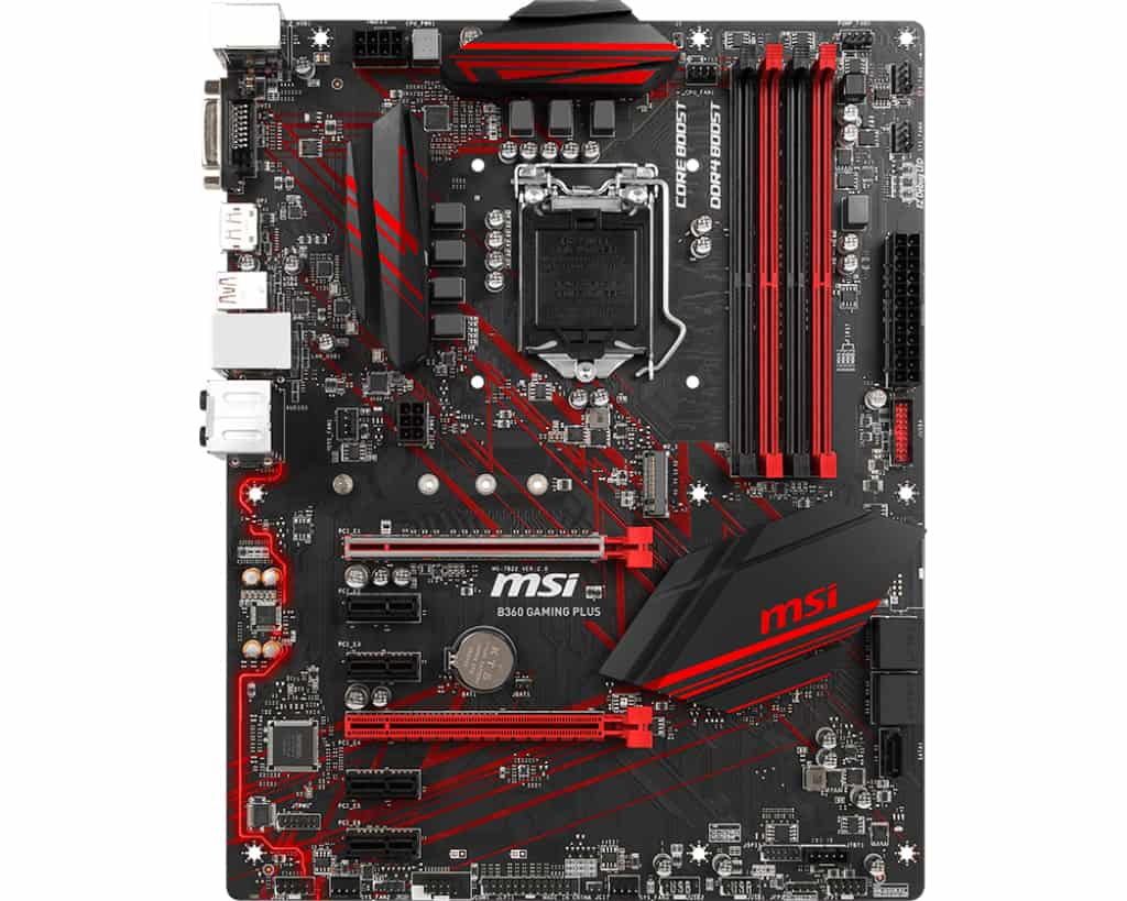MSI B360 GAMING PLUS Intel® B360 LGA 1151 (Socket H4) ATX (7B22-002R) thumbnail
