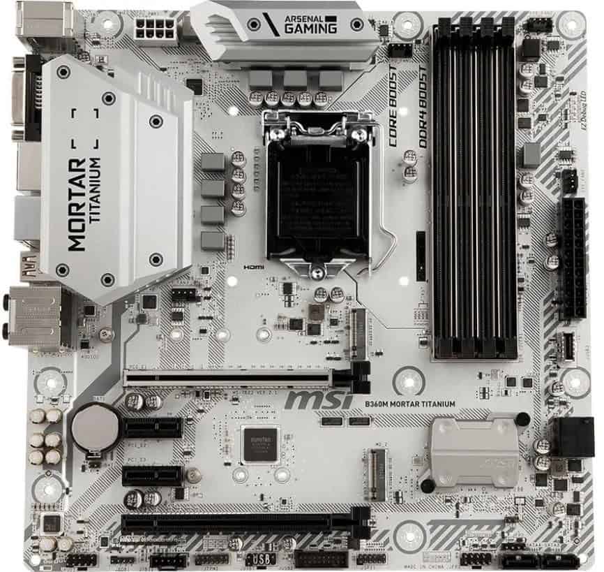 MSI Mainboard 1151 B360M MORTAR TITANIUM micro ATX (7B23-002R) (7B23002R) (7B23-002R) thumbnail