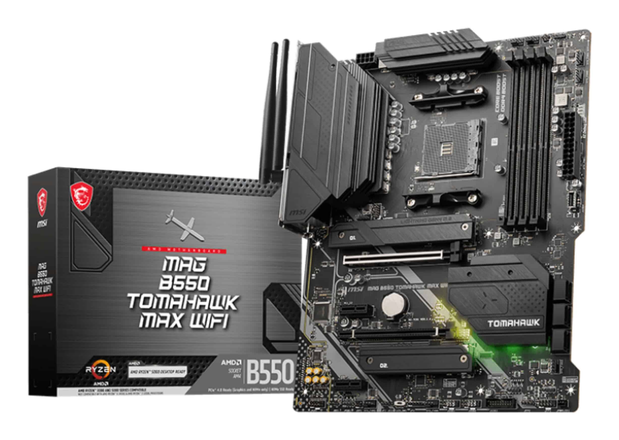 MSI MAG B550 TOMAHAWK MAX WIFI AMD B550 Socket AM4 ATX (7C94-043R) thumbnail