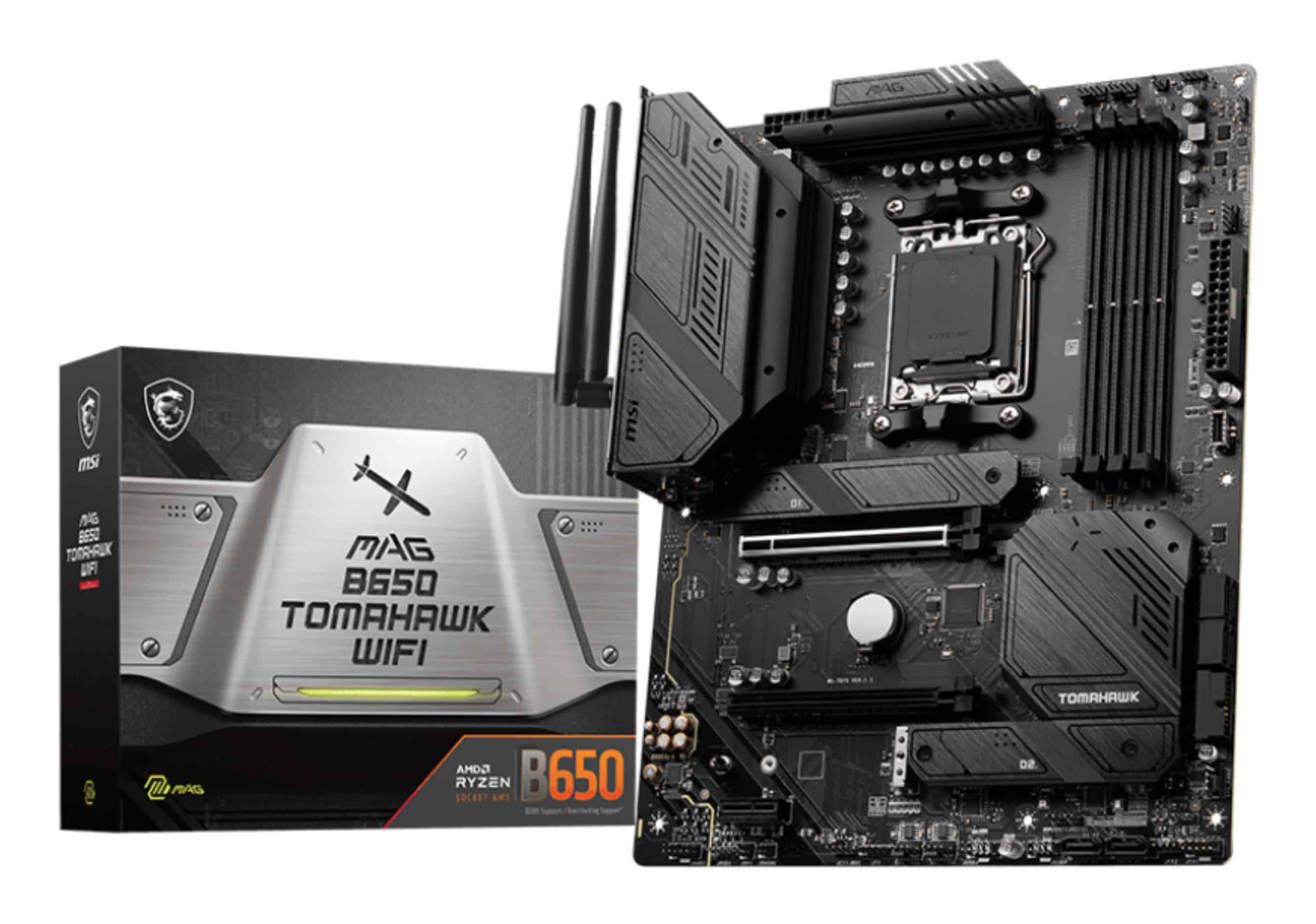 MSI MAG B650 Tomahawk WIFI AMD B650 Socket AM5 ATX (7D75-001R) thumbnail