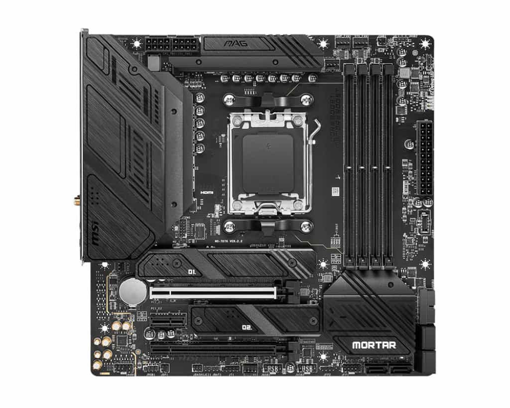 MSI MAG B650M Mortar WIFI AMD B650 Socket AM5 micro ATX (7D76-001R) thumbnail